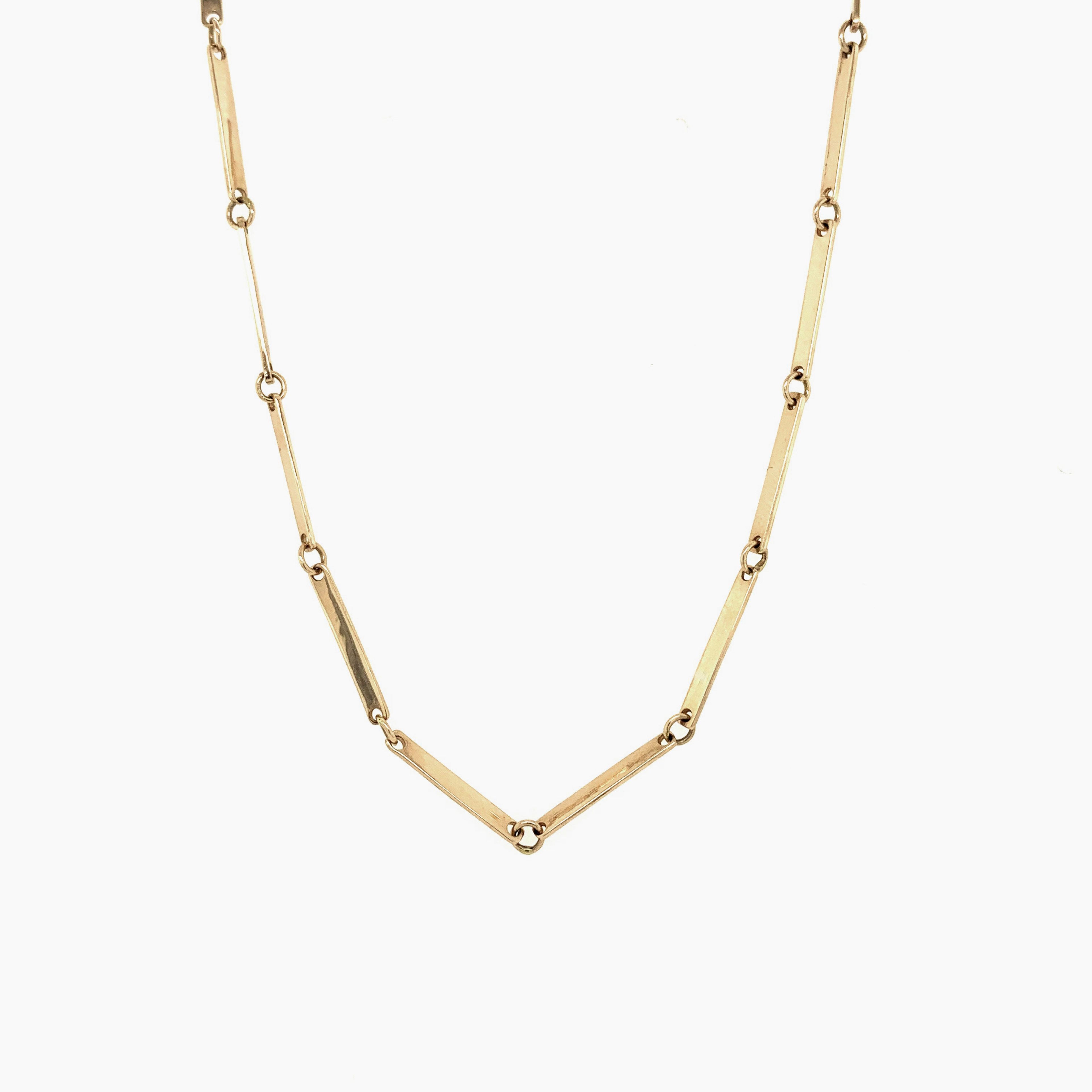 DOEY 14k Gold Flat Link Chain