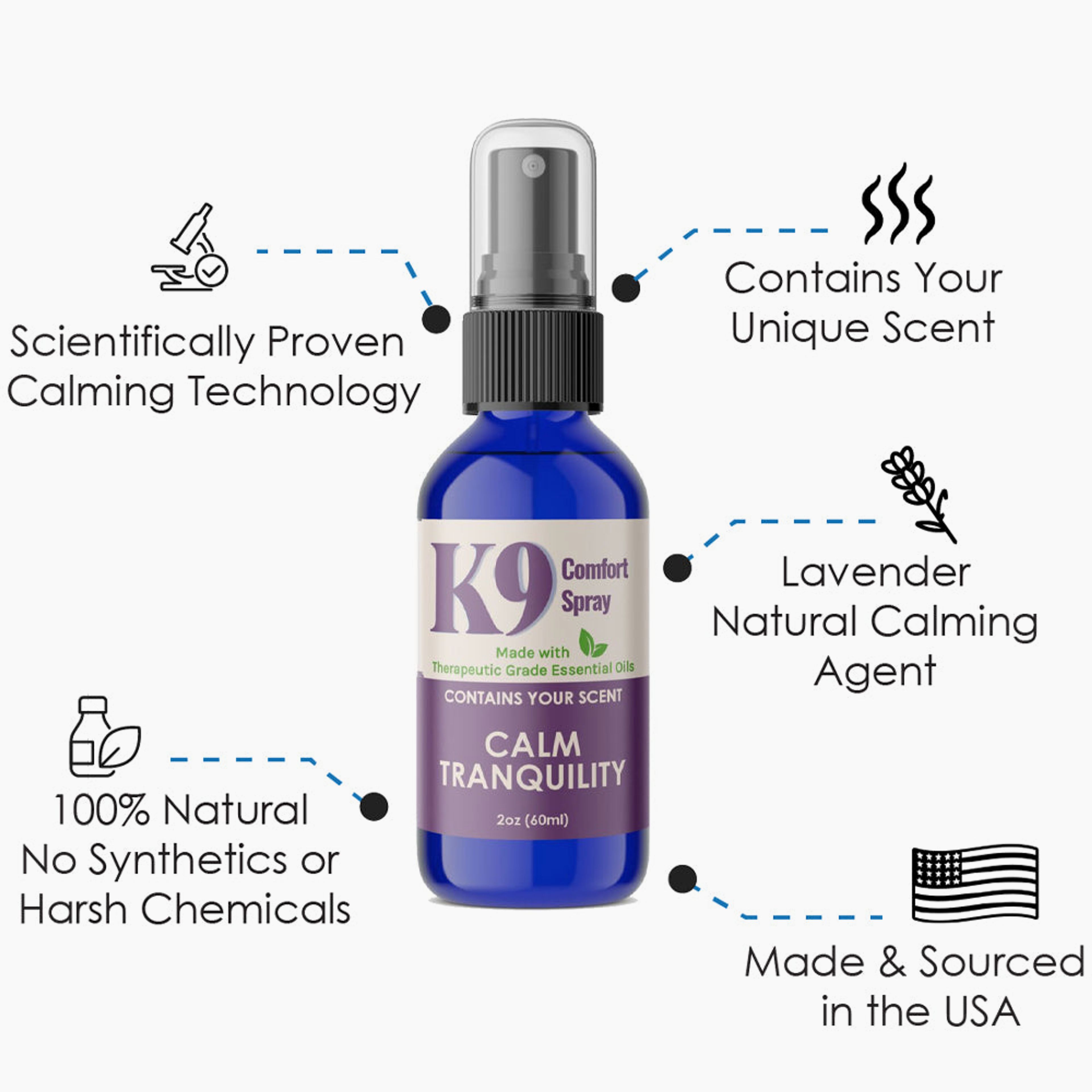 100% Natural IngredientsCalm Tranquility Soothing Spray