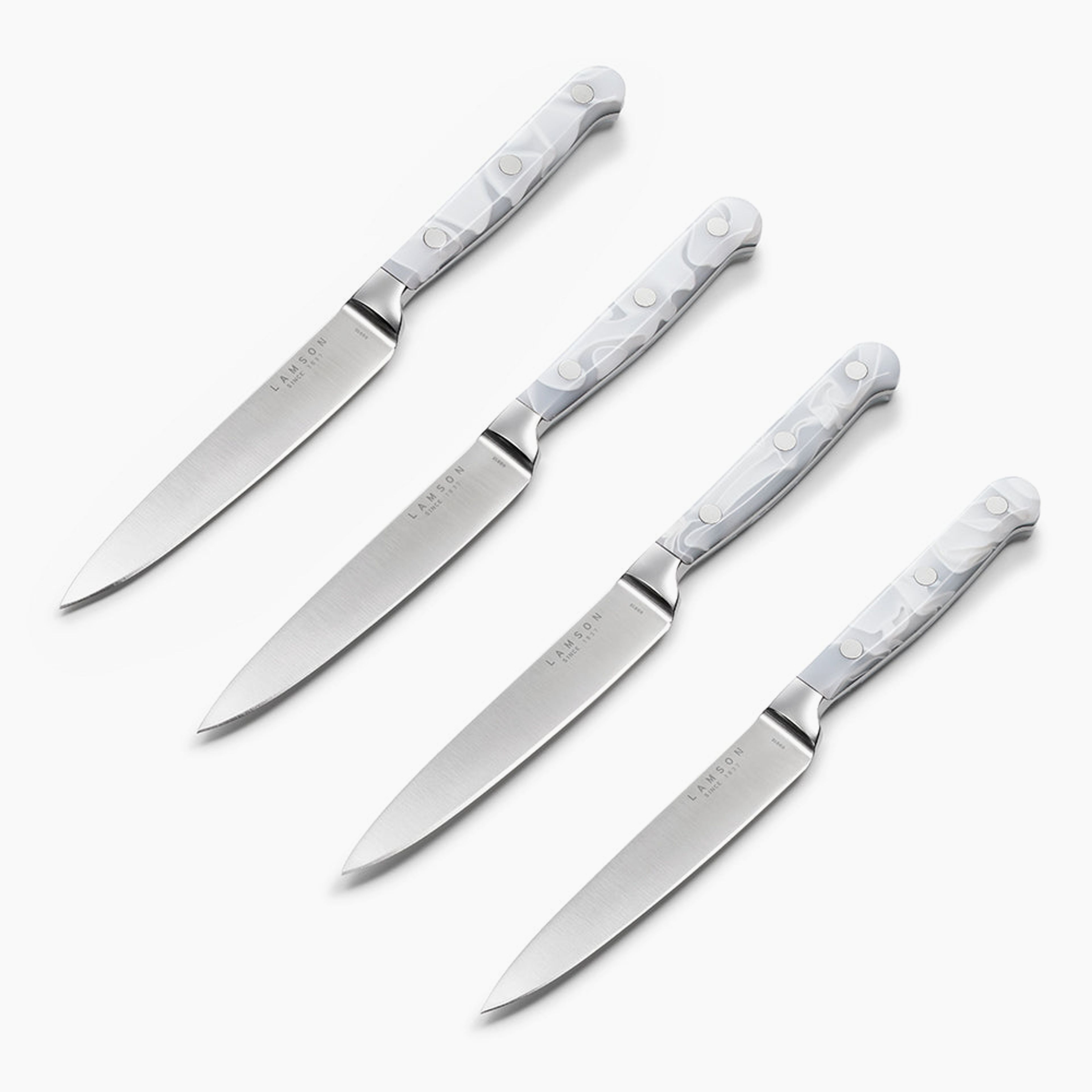 5" Premier Forged Steak Knives, 4-Piece Sets, Fine-Edge or Serrated