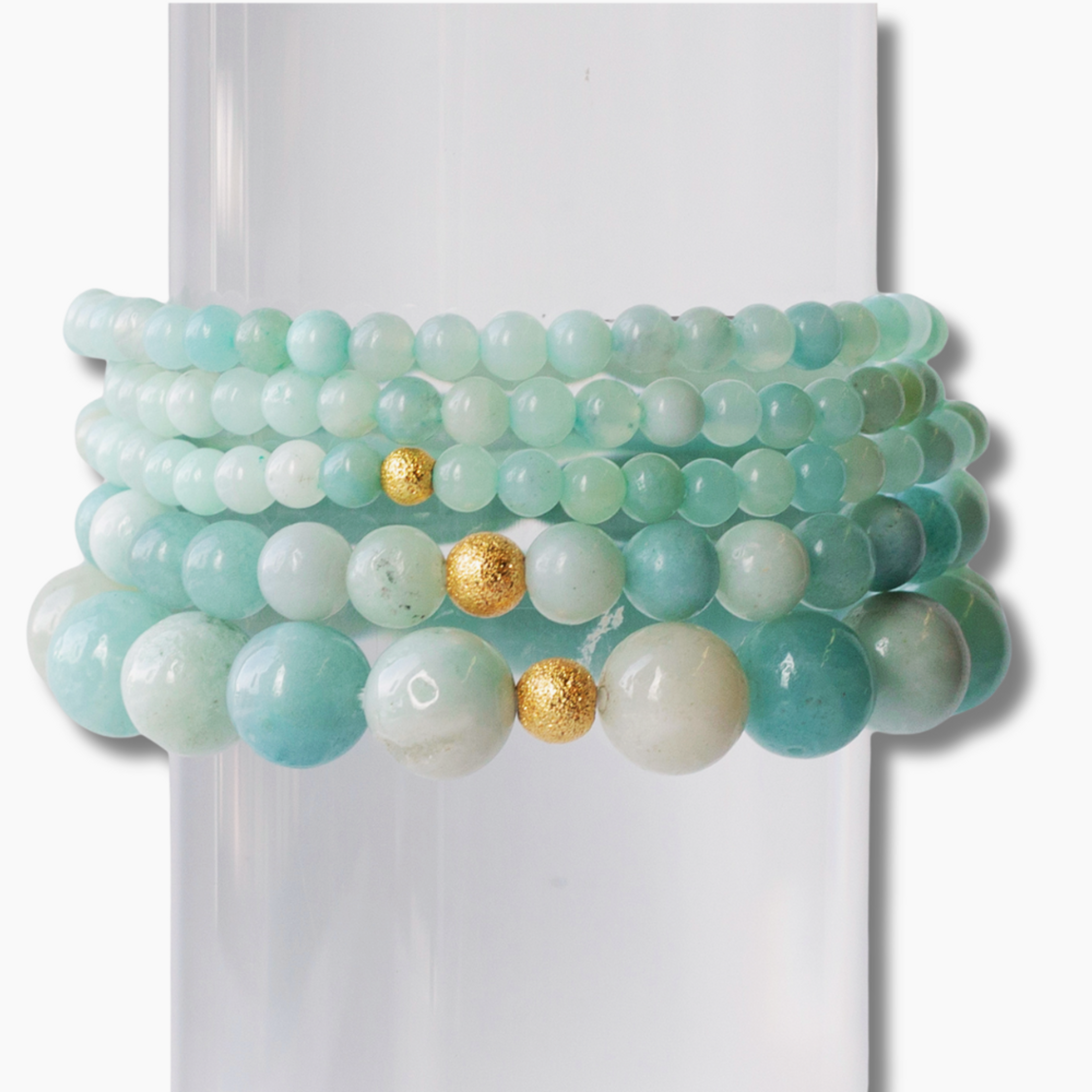 Gemstone Bracelets-Amazonite, 3 Sizes