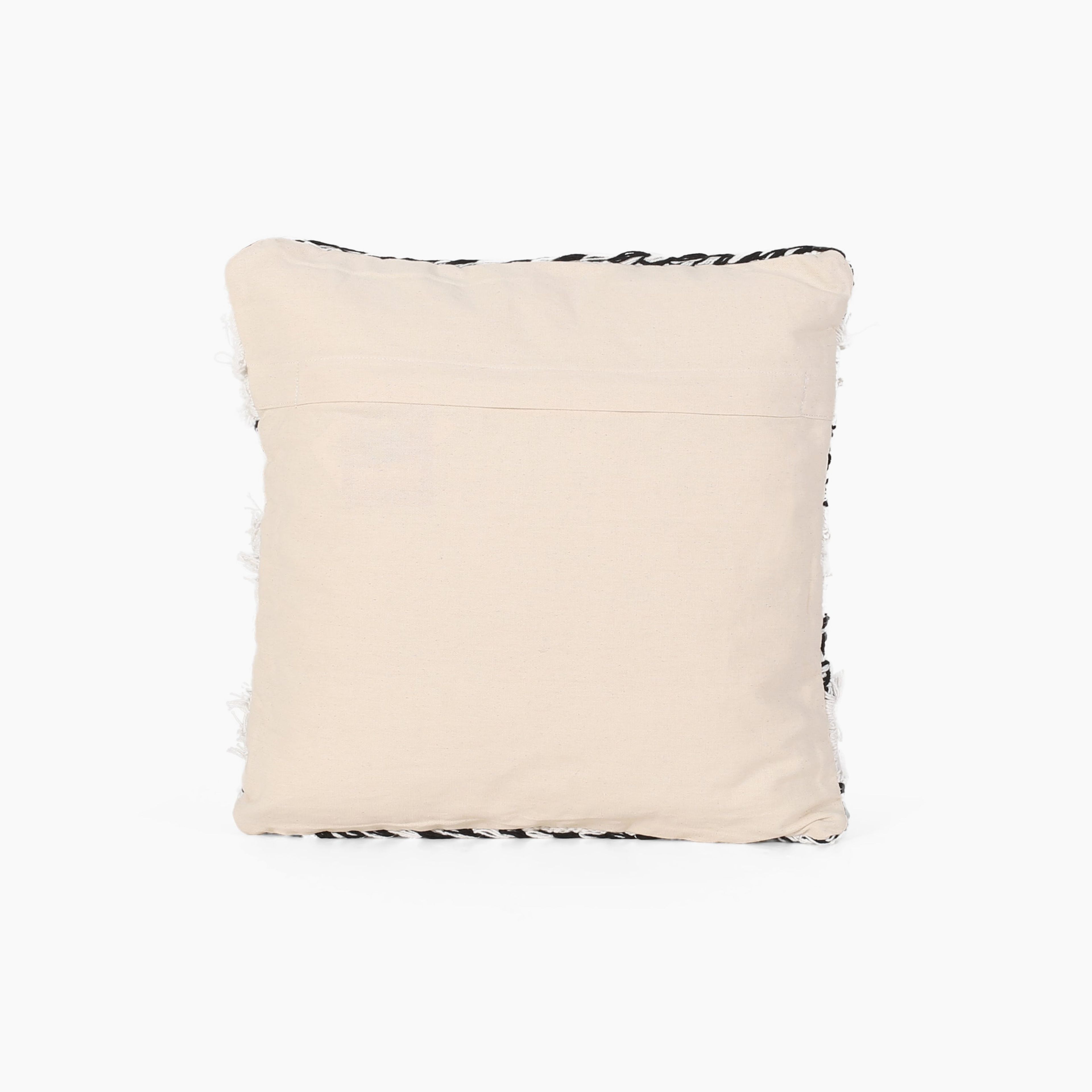 Constance Boho Cotton Throw Pillow (Set of 2), Black and White