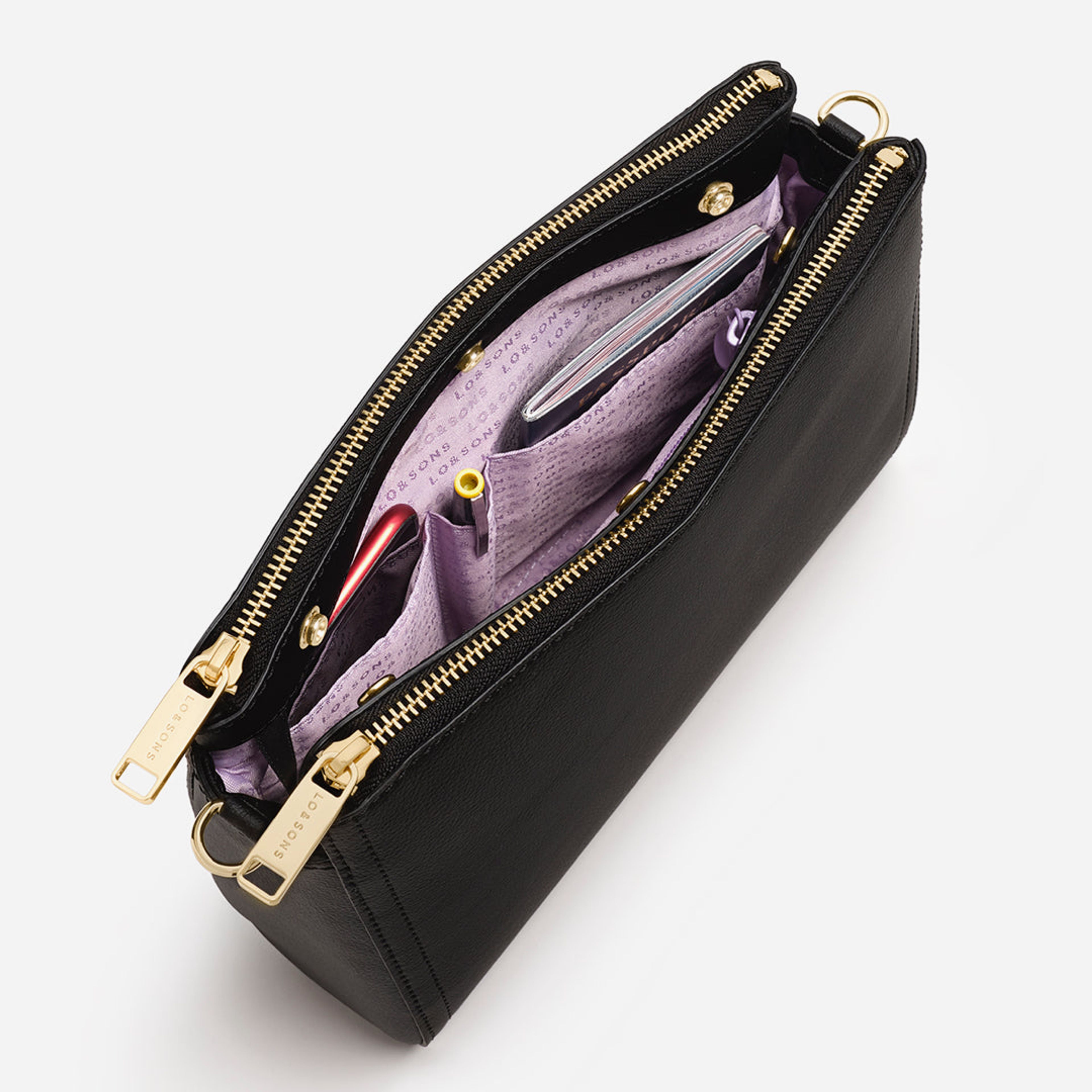 The Pearl - Cactus Leather - Black / Gold / Lavender