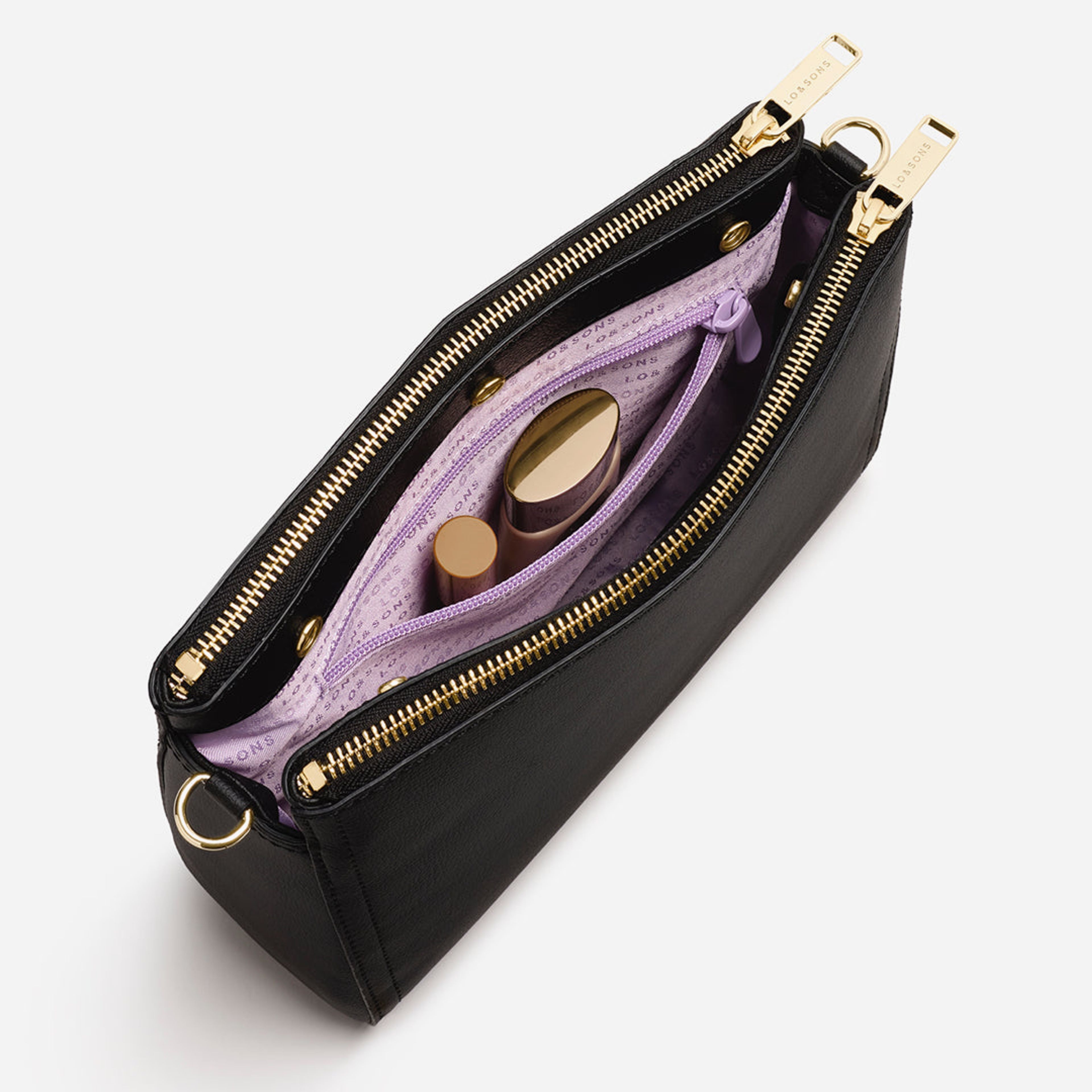 The Pearl - Cactus Leather - Black / Gold / Lavender