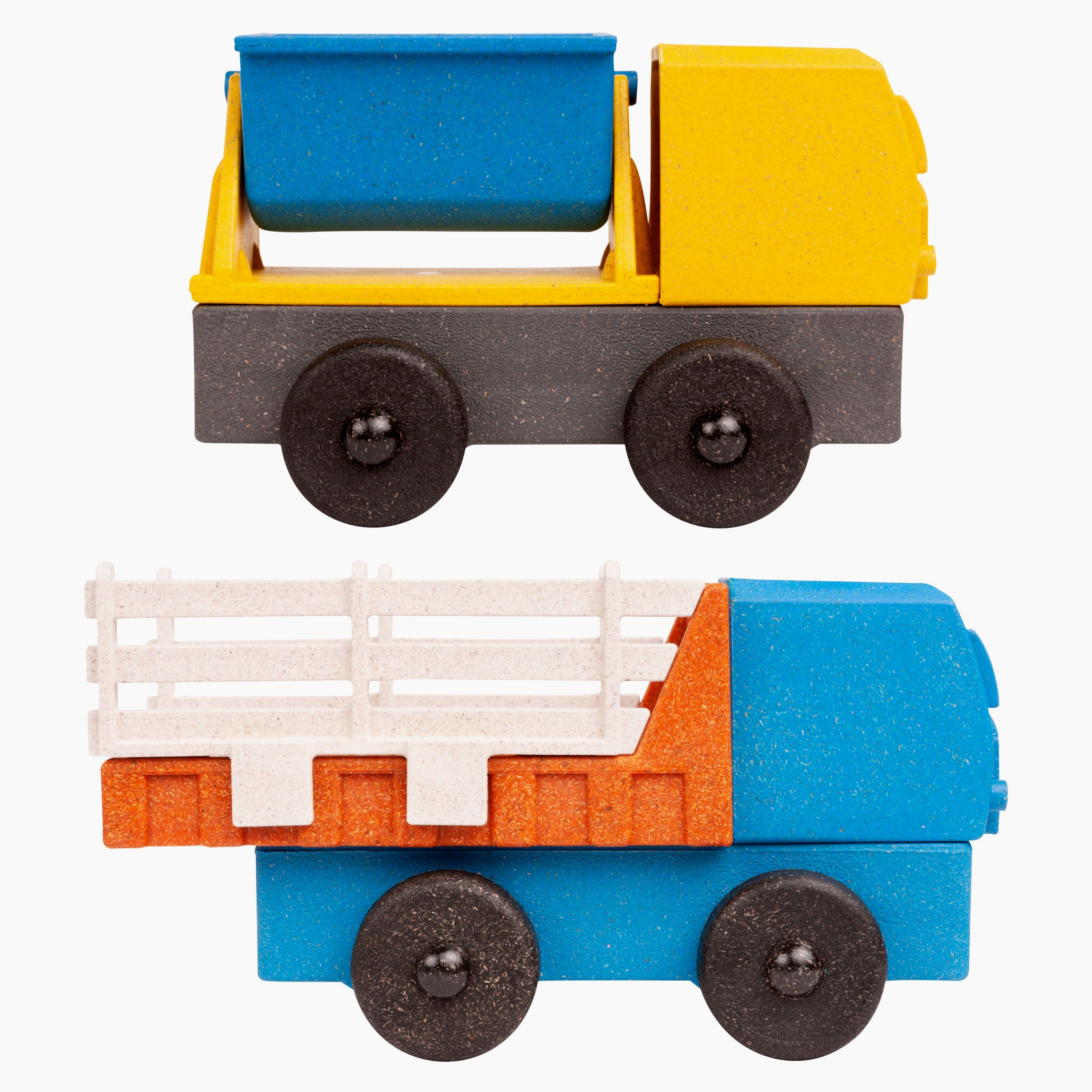 Two Pack Tipper Truck & Stake Truck Toys