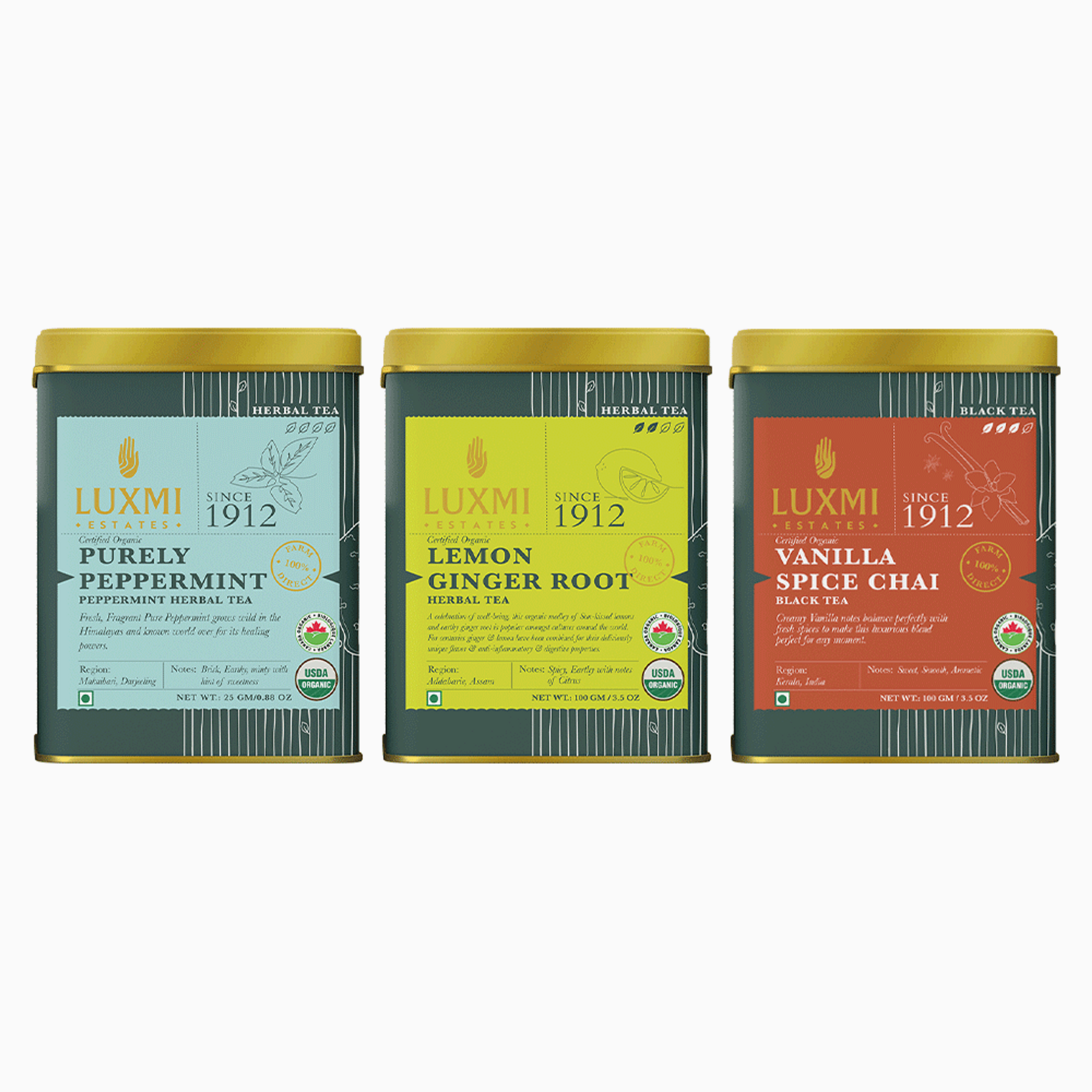 Tea Bundle - Stress Relief, Bedtime & Detox Tea Collection - Organic Loose Tea