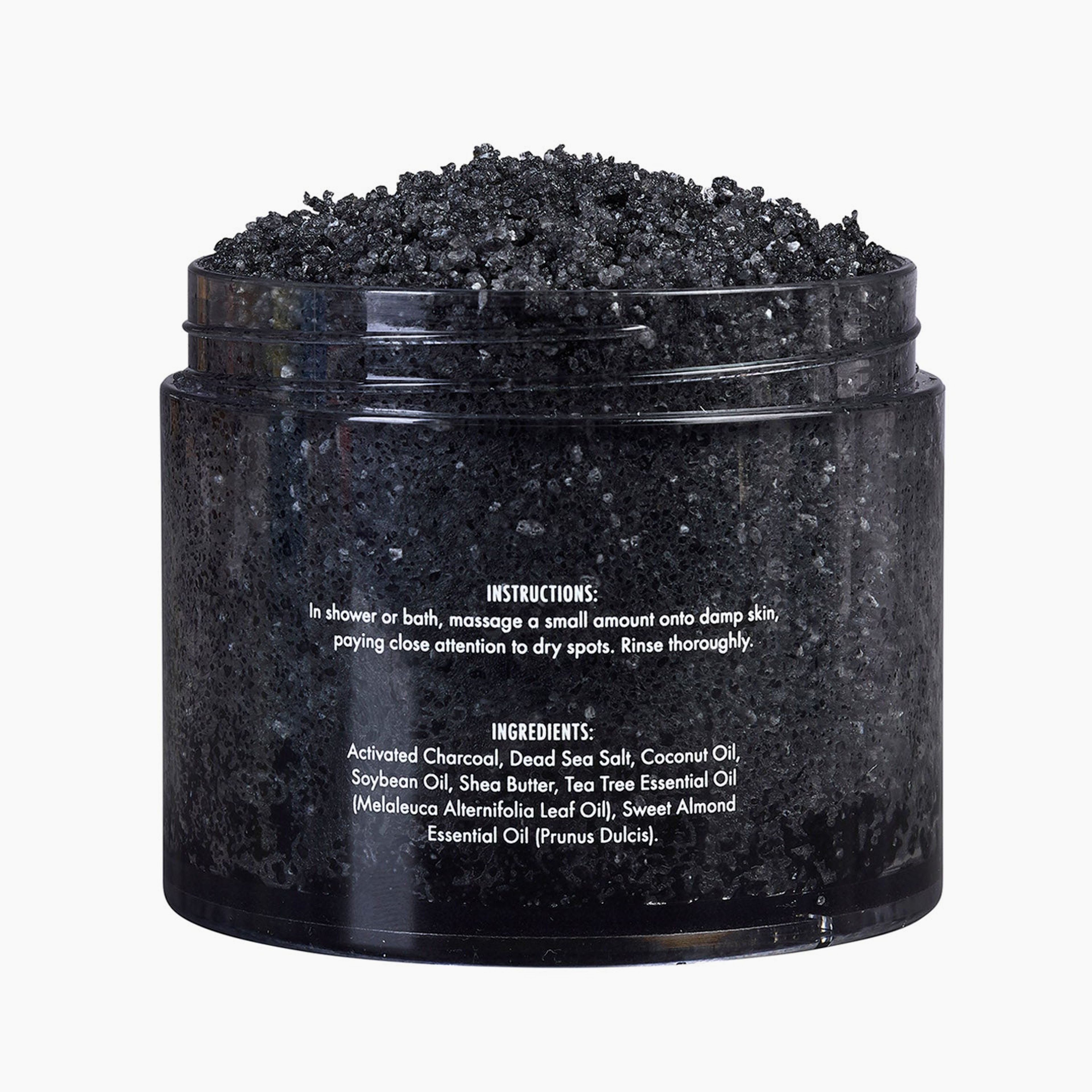 Activated Charcoal Tea Tree Body Scrub