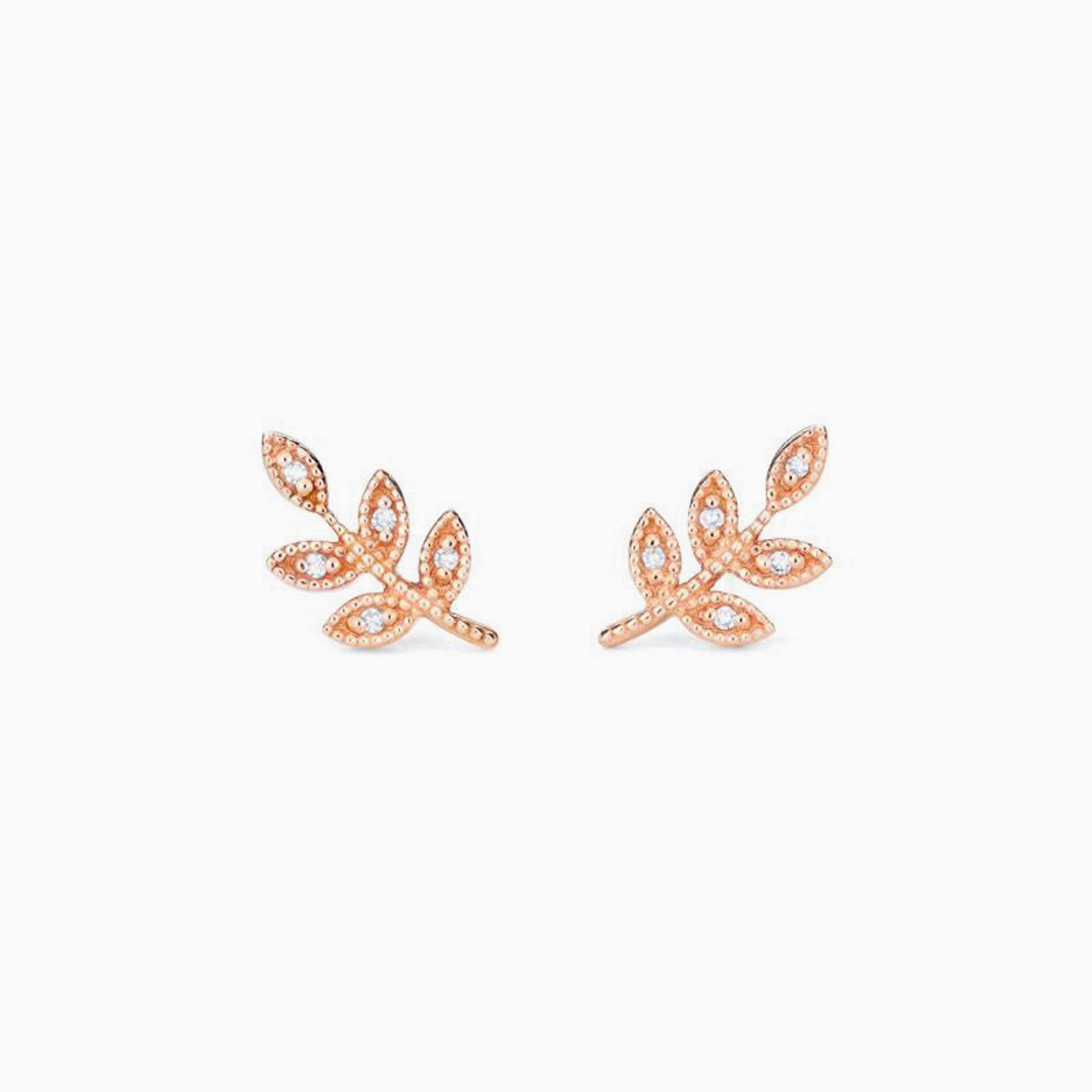 [Viridis] Petite Leaf Earrings