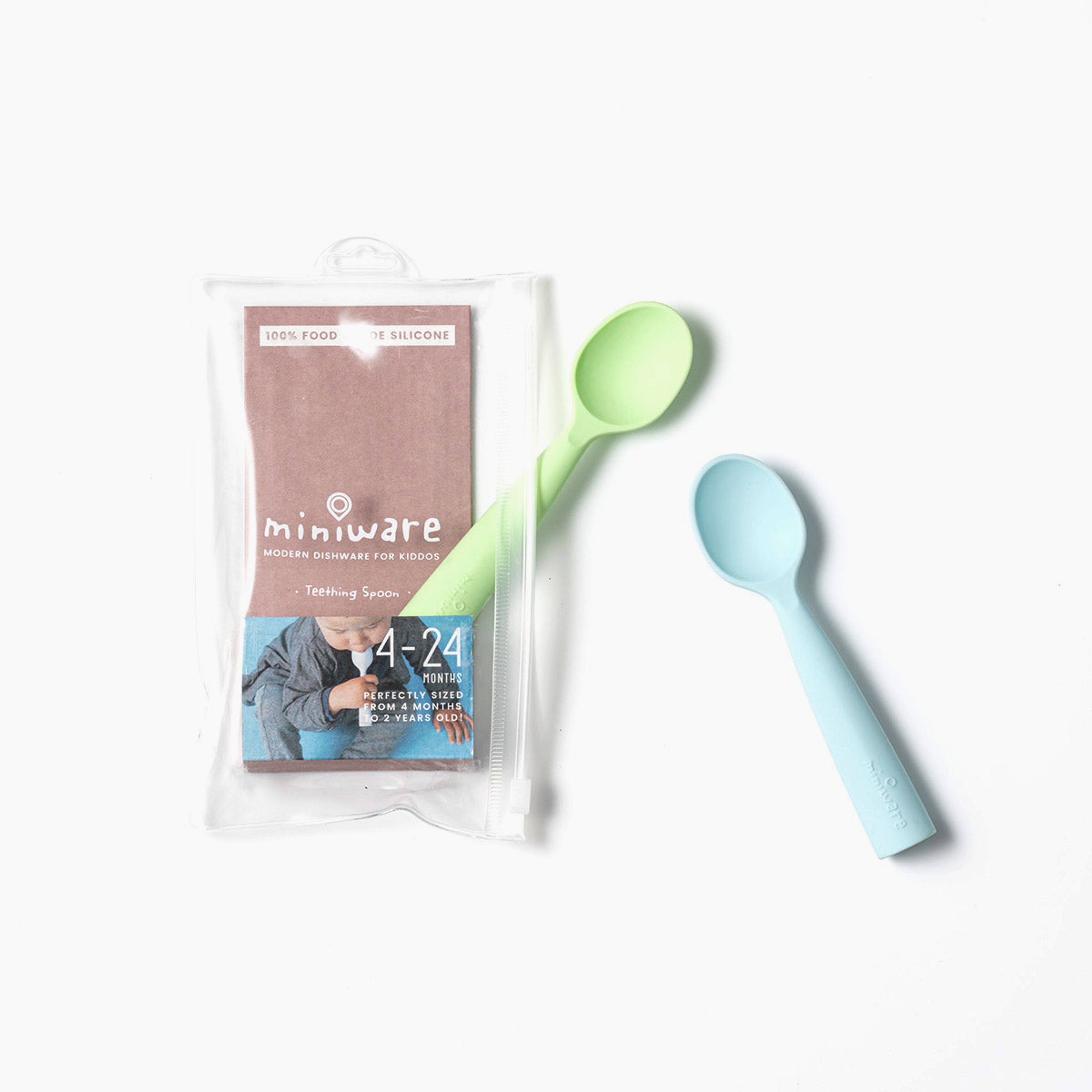 Training Spoon Set Aqua + Key Lime