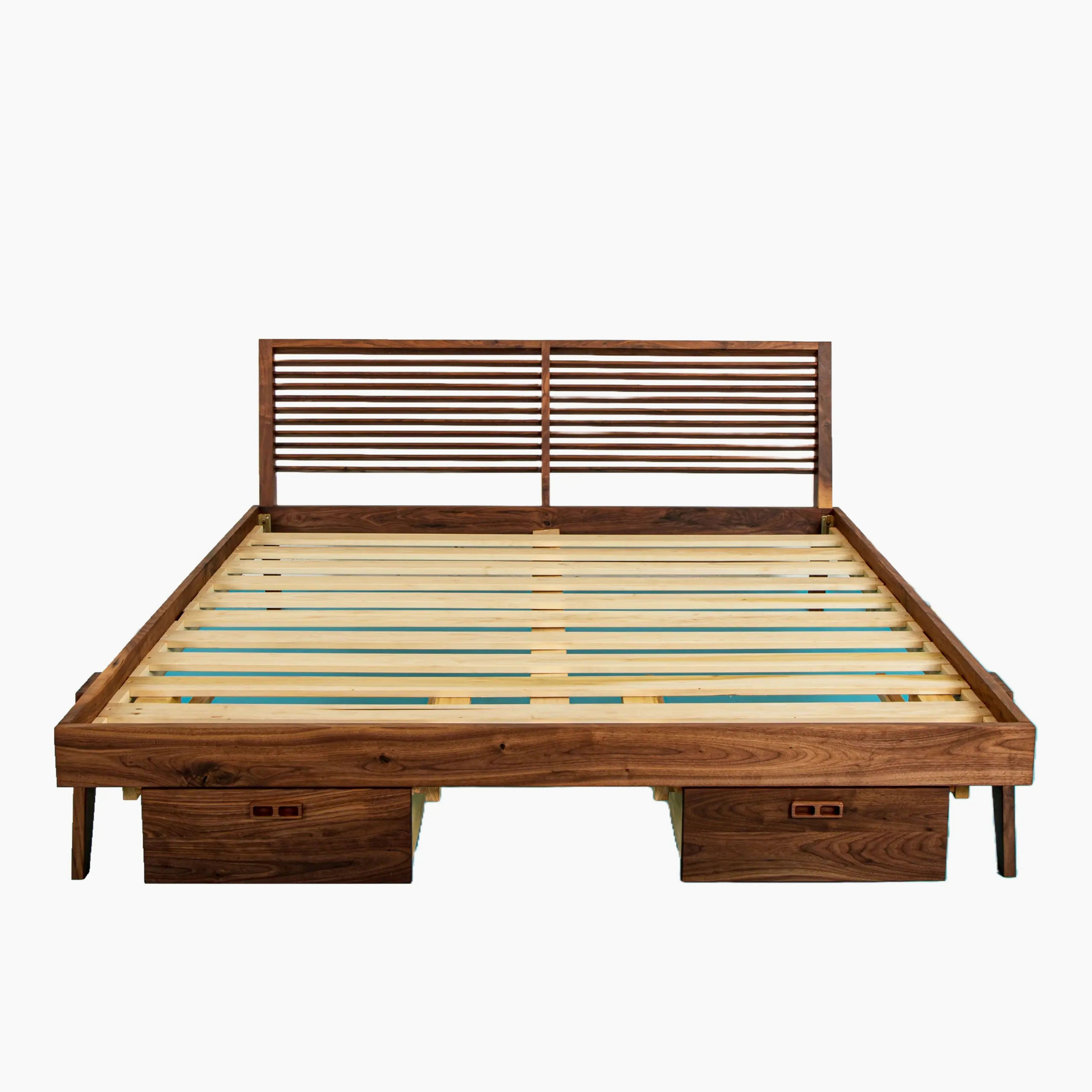 The Warwick, Scandinavian bed frame in Solid Hardwood