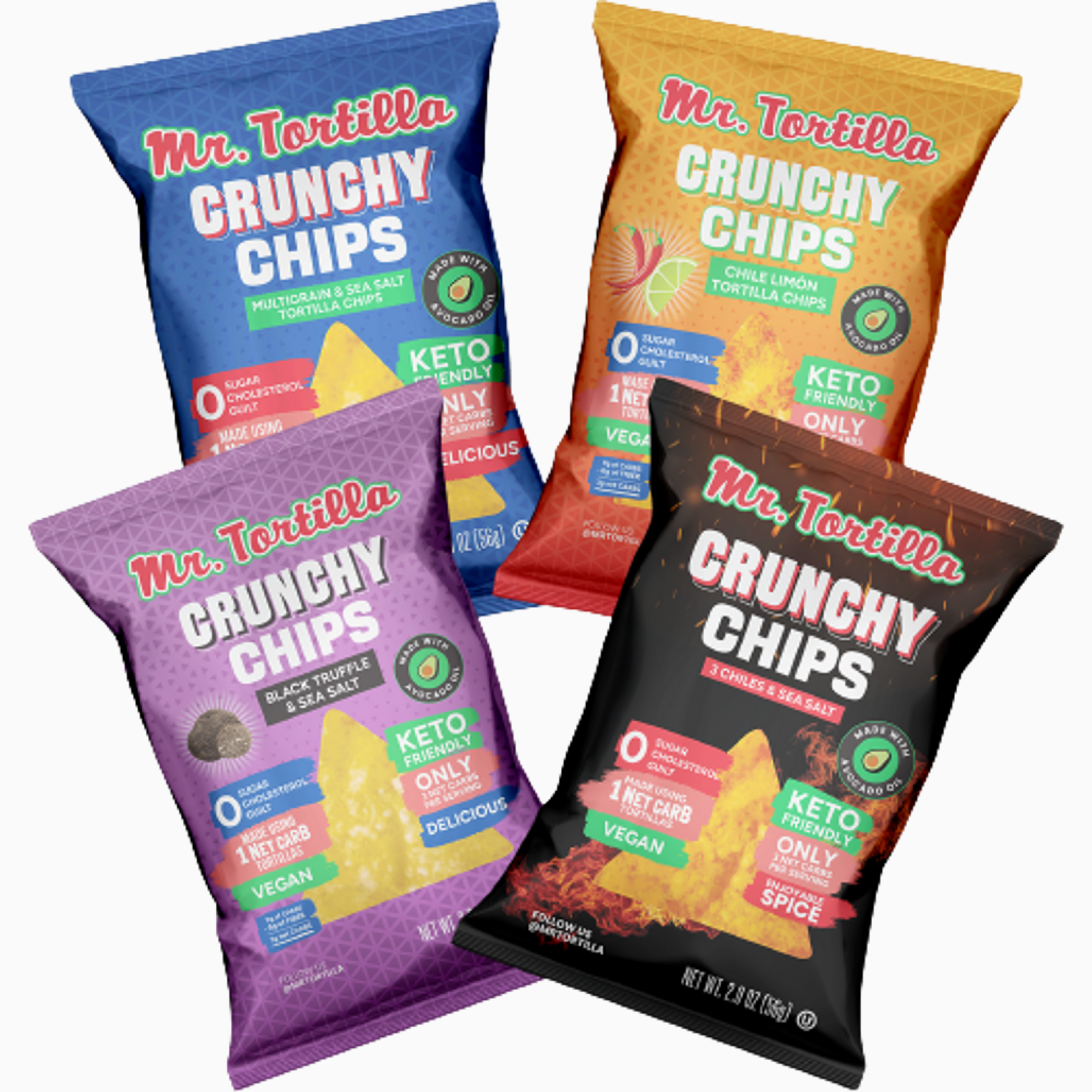 Mr. Tortilla's Crunchy Chips - Variety Pack