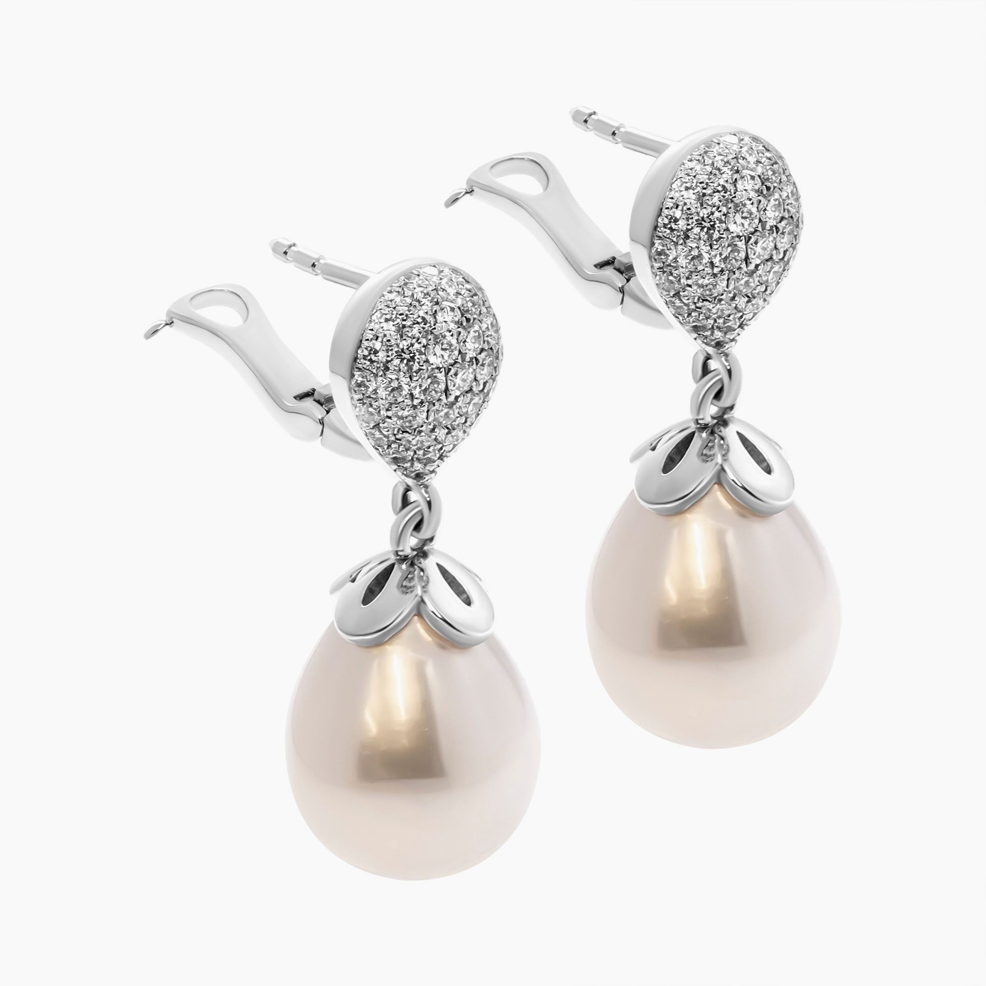 Pearls & Diamonds Drop Earring