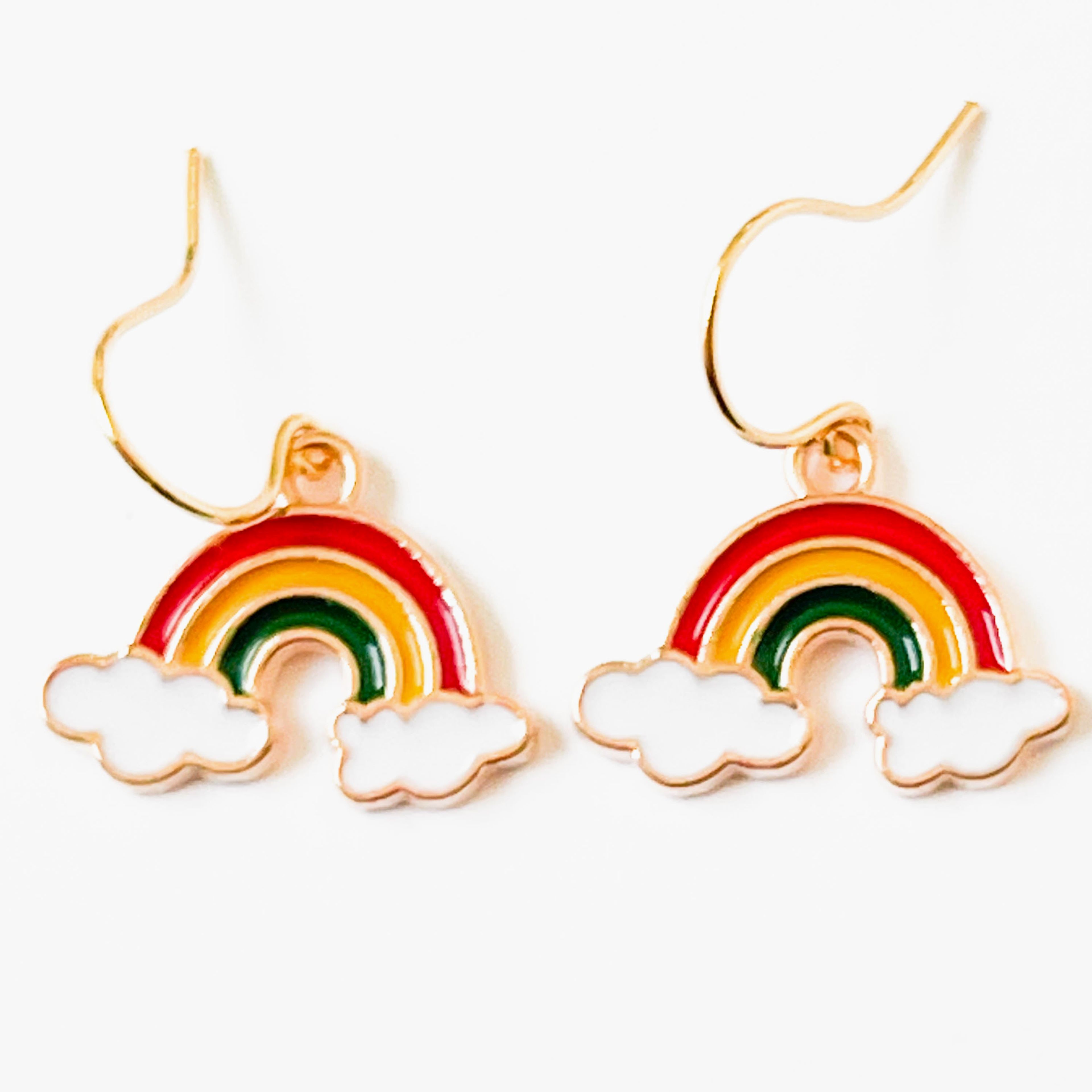 Tiny Rainbow Earrings For Girls