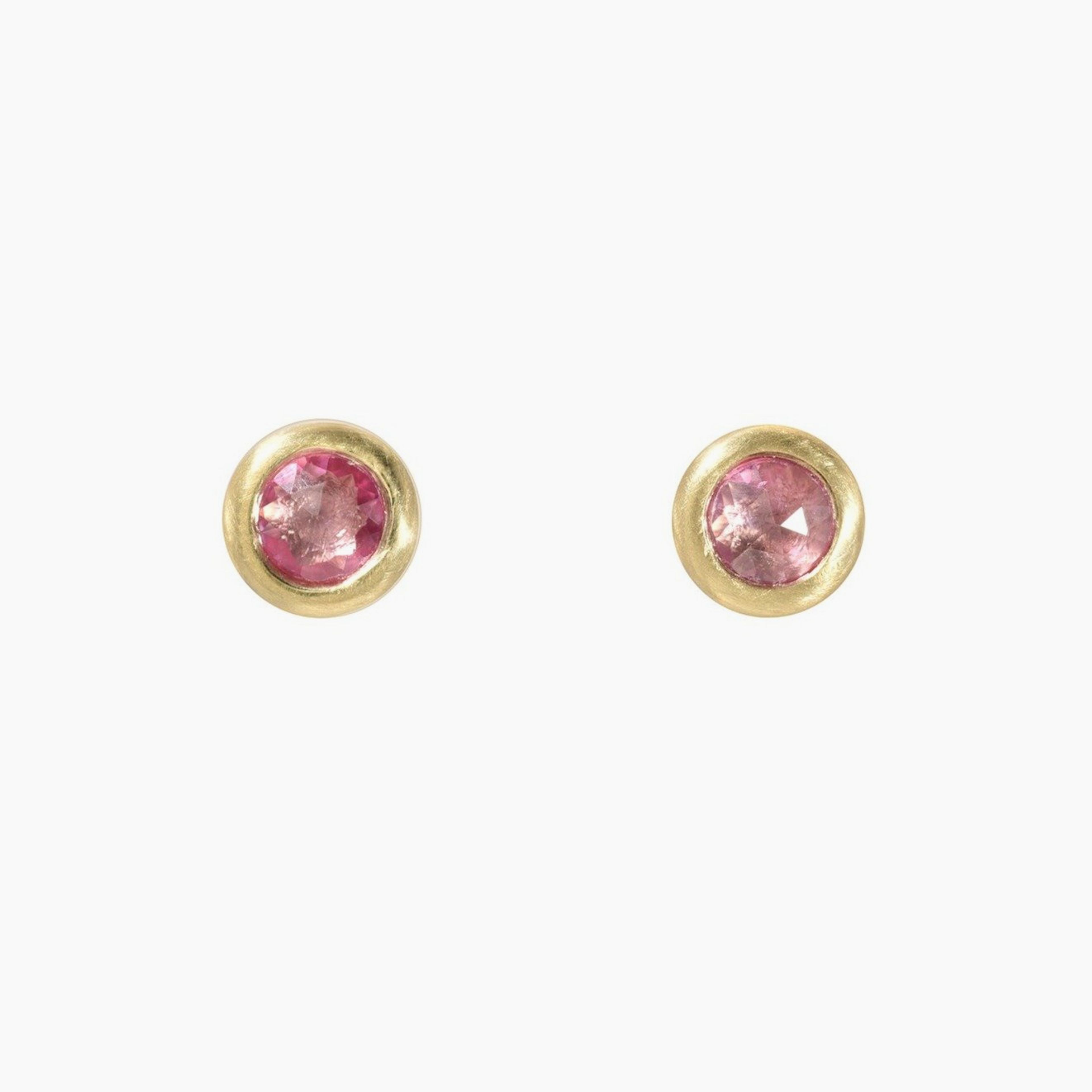 Mercer Pink Sapphire Earrings in 18k Gold