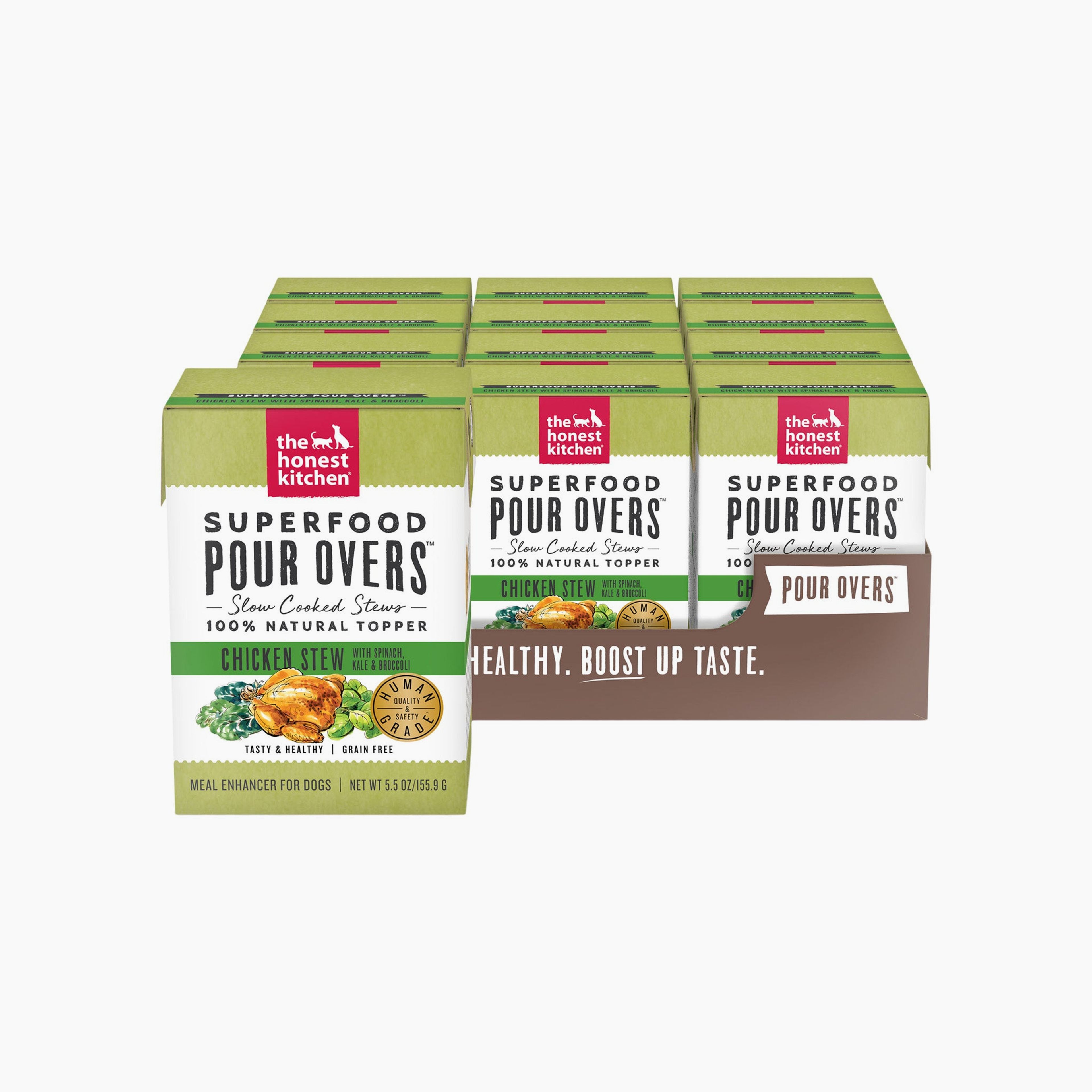 The Honest Kitchen Superfood Bone Broth Pour Overs and Meal Enhancer for Dogs