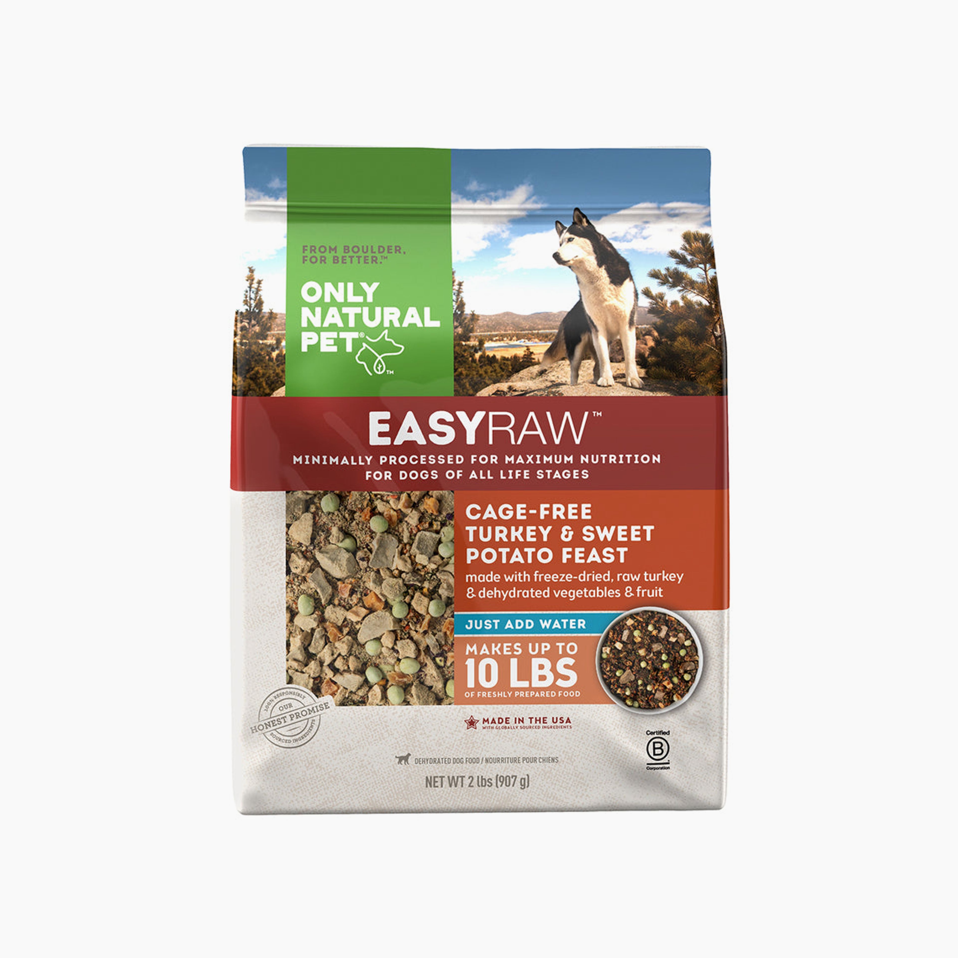 Only Natural Pet EasyRaw Cage-Free Turkey & Sweet Potato Feast Dehydrated Dog Food