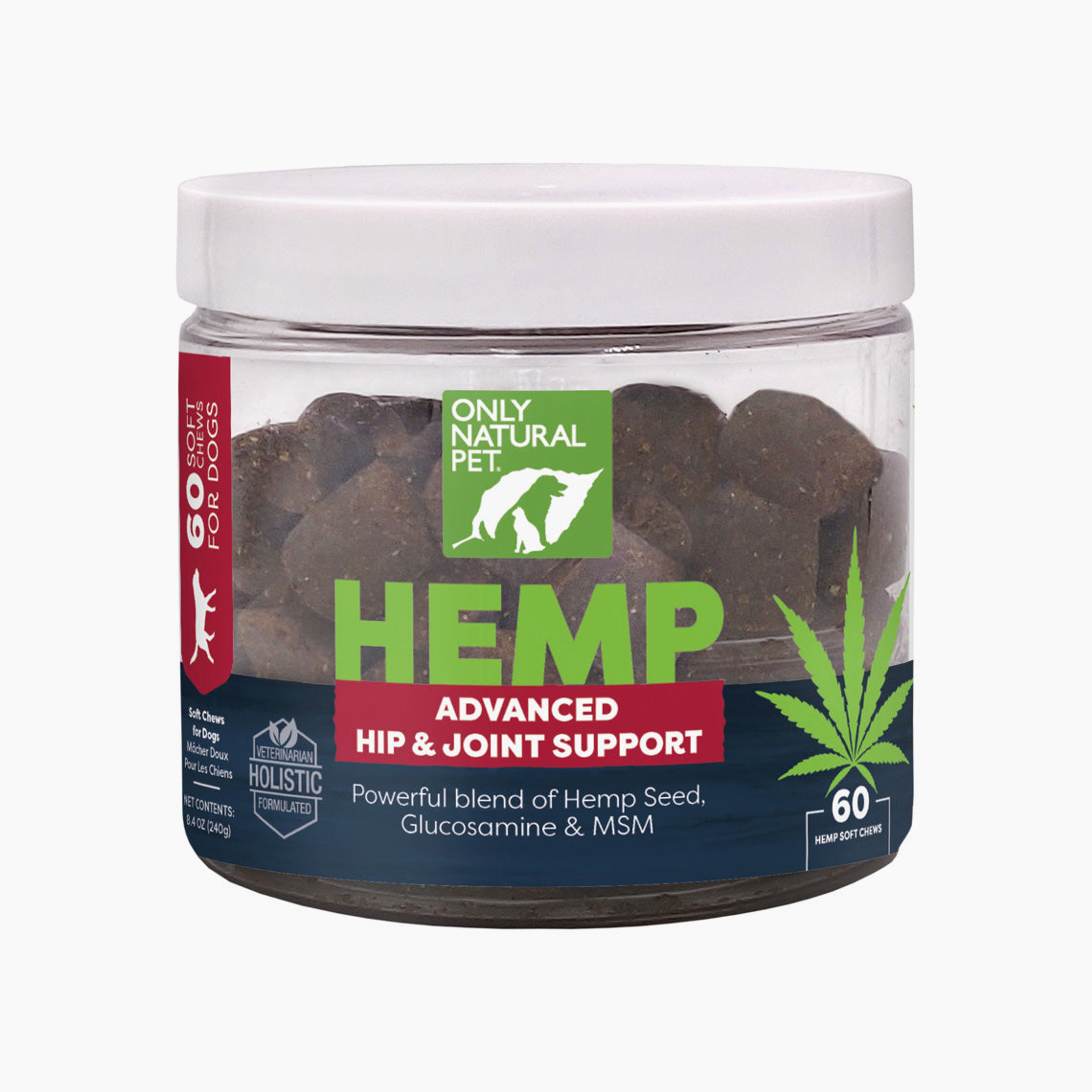Only Natural Pet Hemp Advanced Hip & Joint Supplement for Dogs