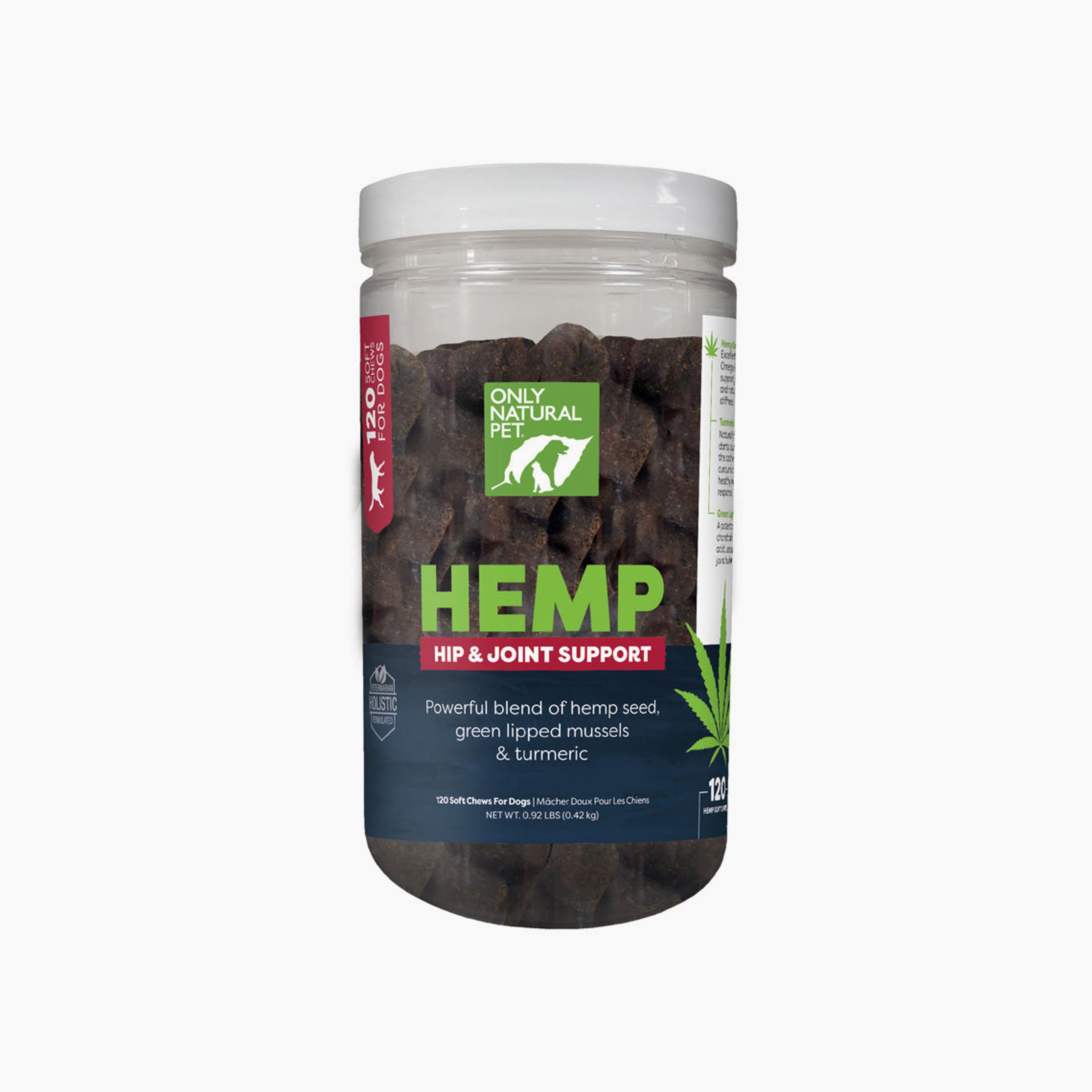 Only Natural Pet Hip & Joint Support Hemp Soft Chew for Dogs
