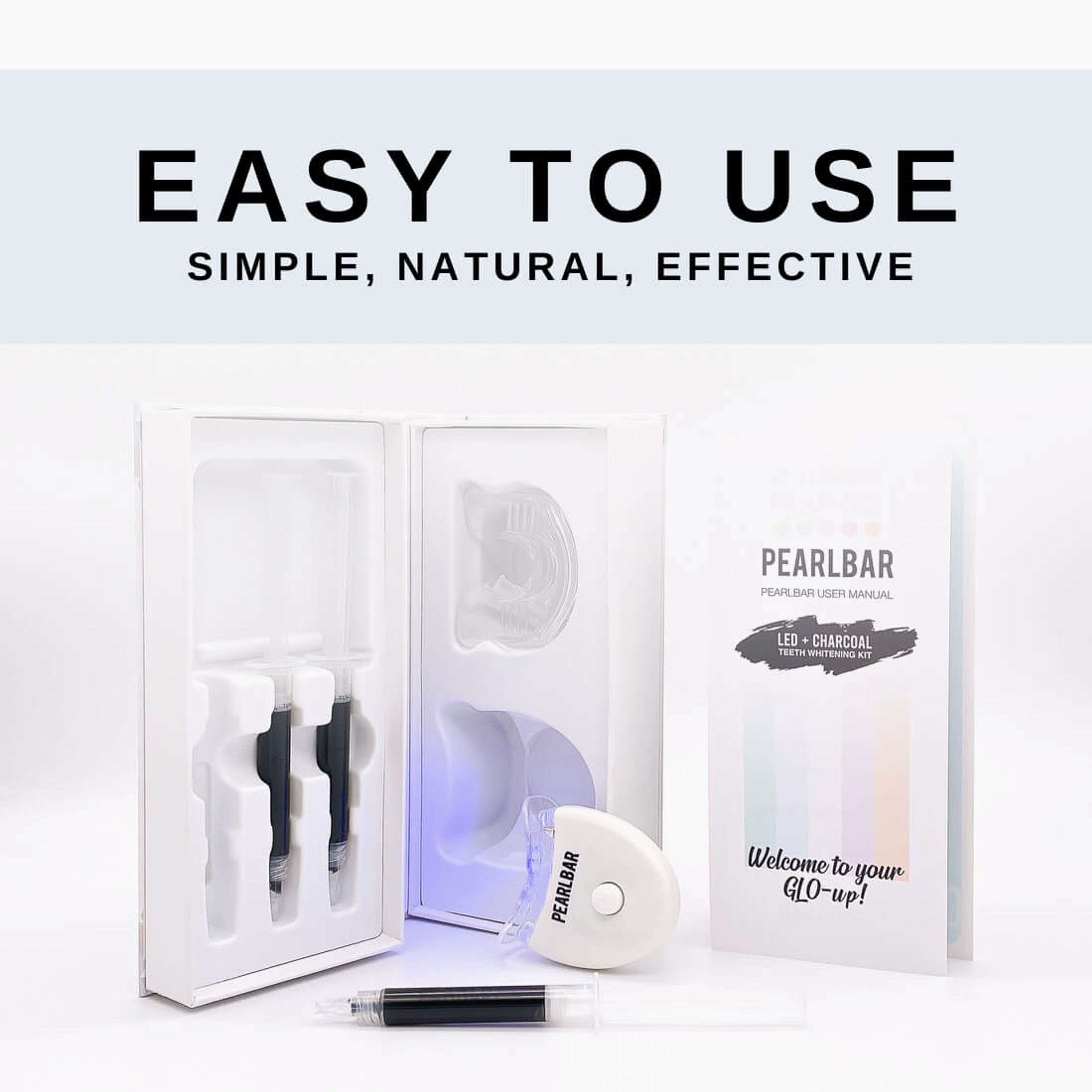 PearlBar LED & Charcoal Teeth Whitening Kit
