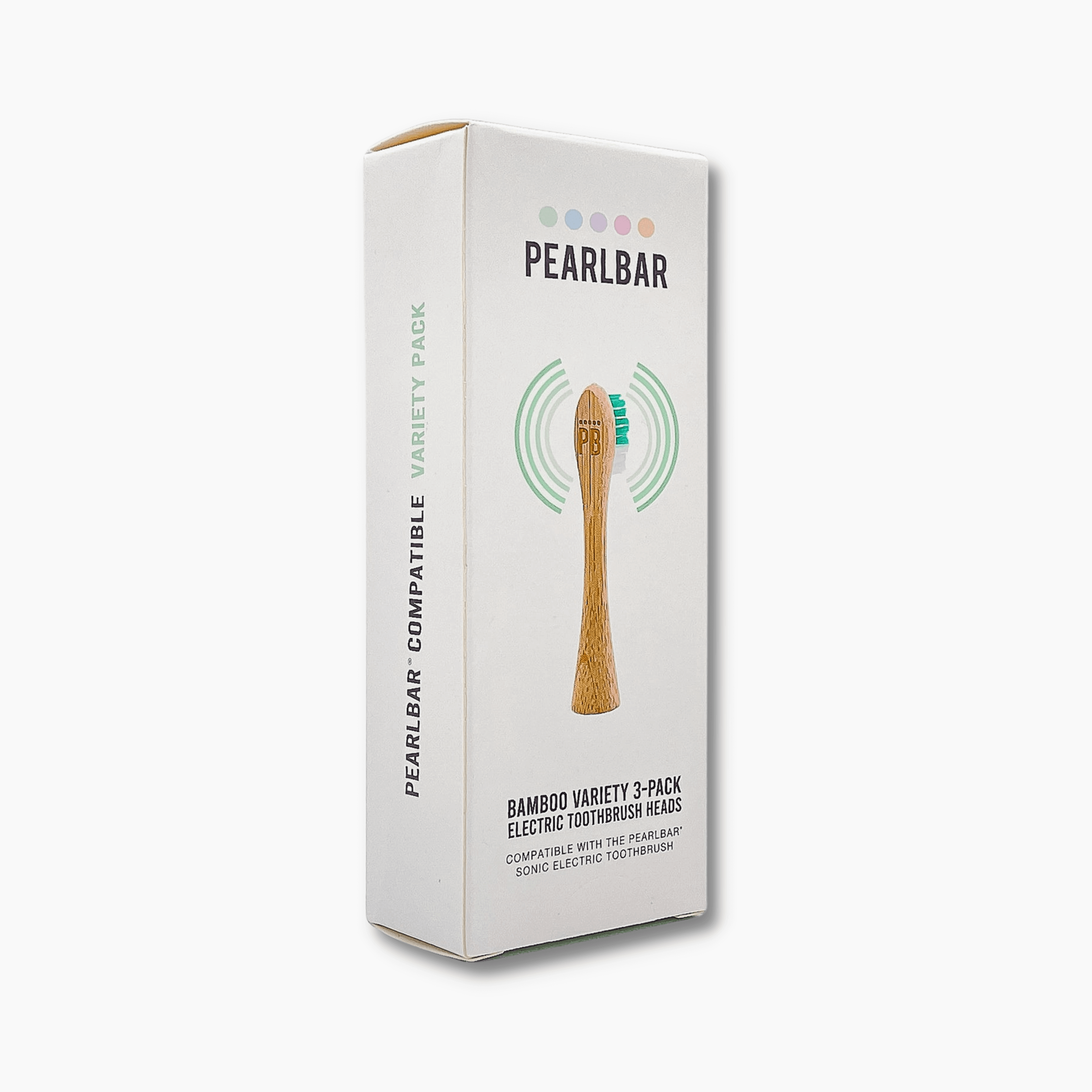 PearlBar Sonic Toothbrush Bamboo Heads - Variety 3 pack