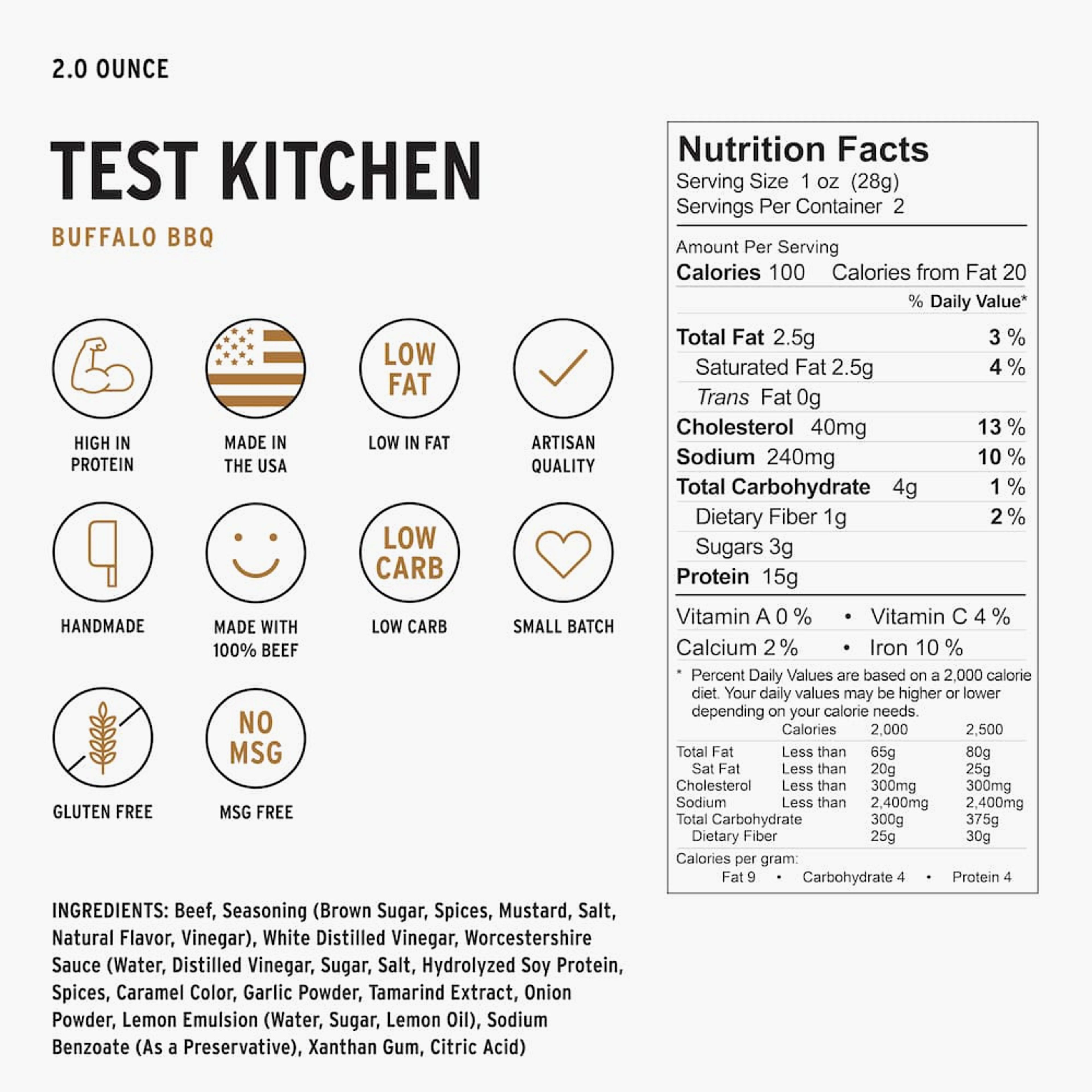 Test Kitchen - Buffalo Bbq Beef Jerky
