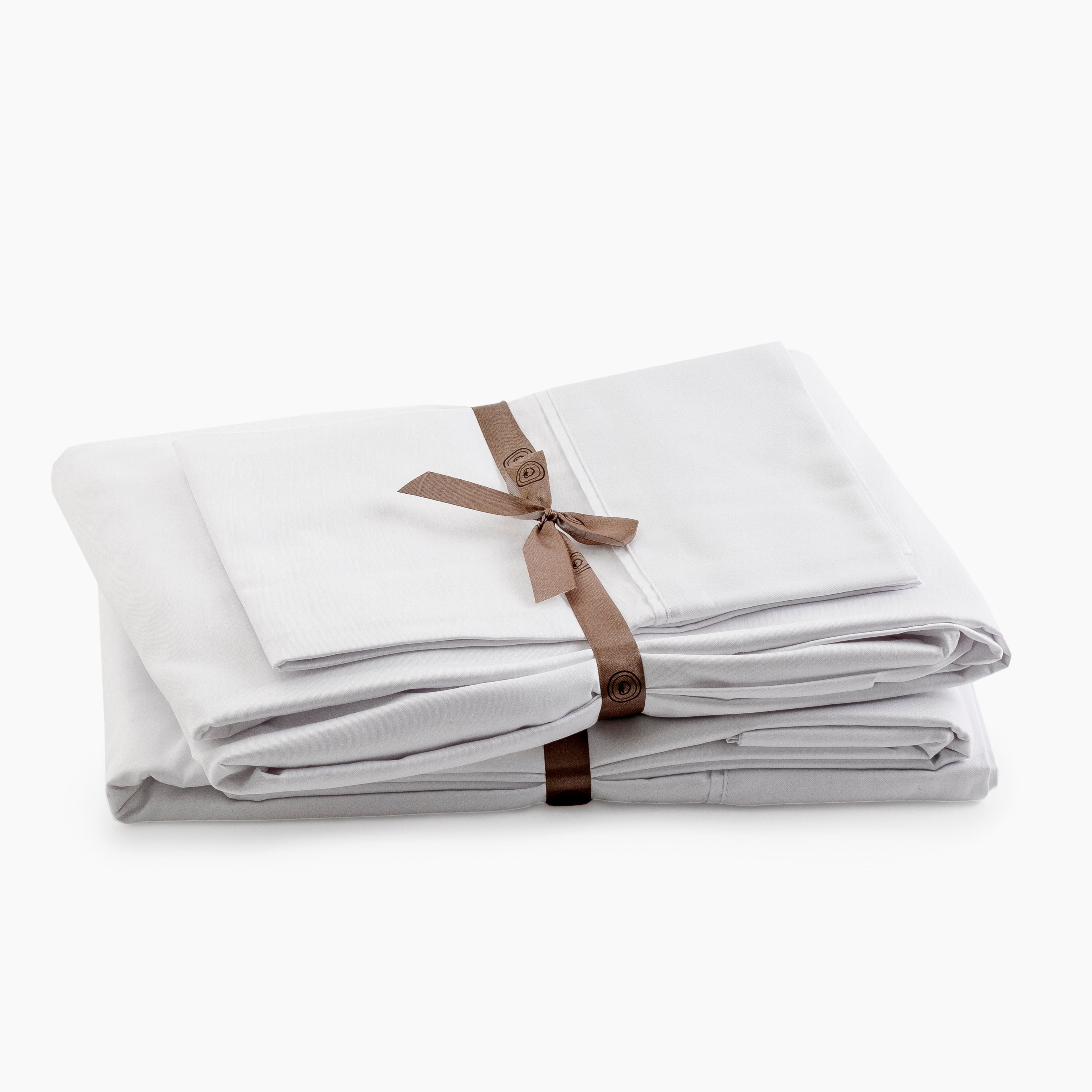415 Thread Count Percale Bed Sheet Set | White