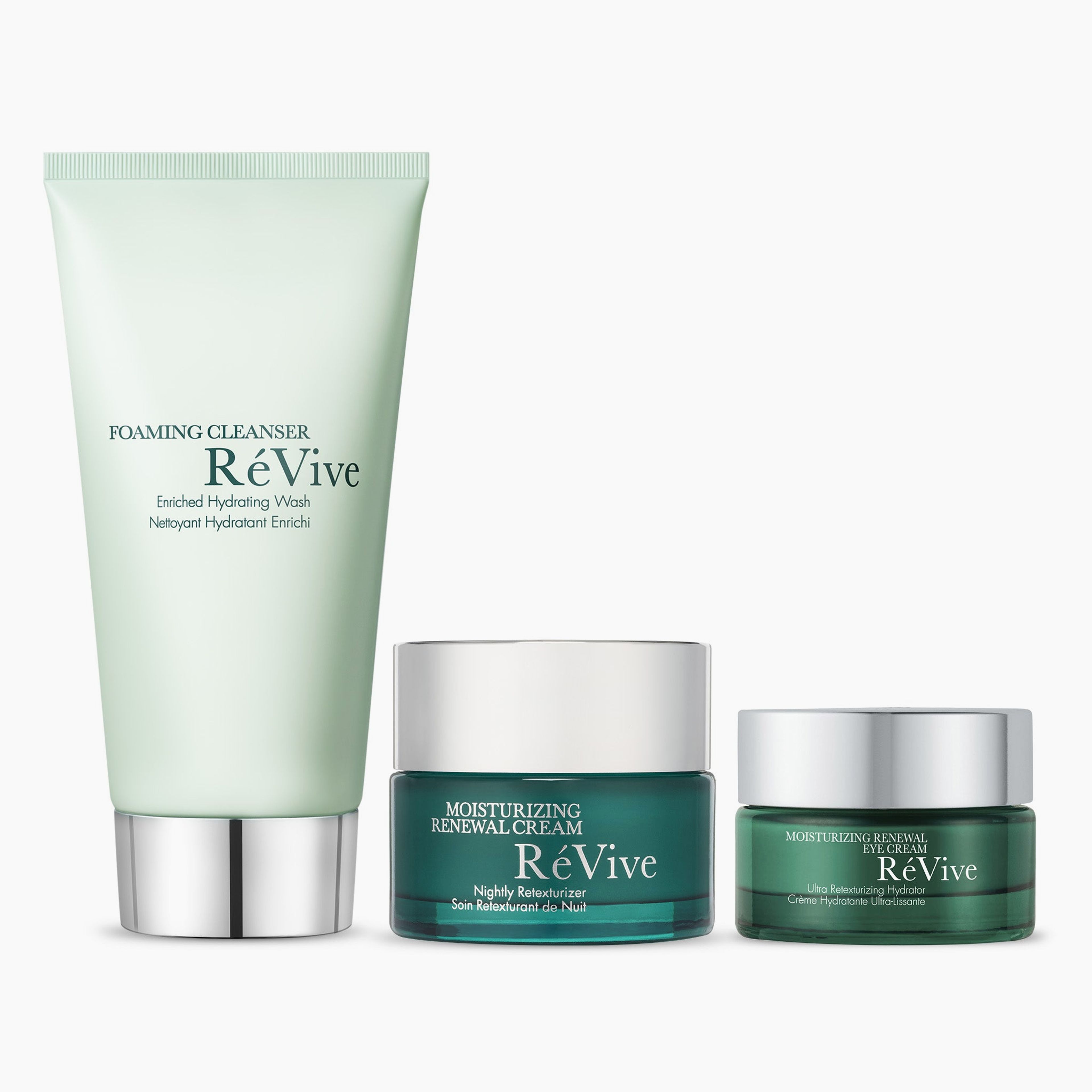 A New Face Overnight Set / Foaming Cleanser, Moisturizing Renewal Cream & Moisturizing Renewal Eye Cream