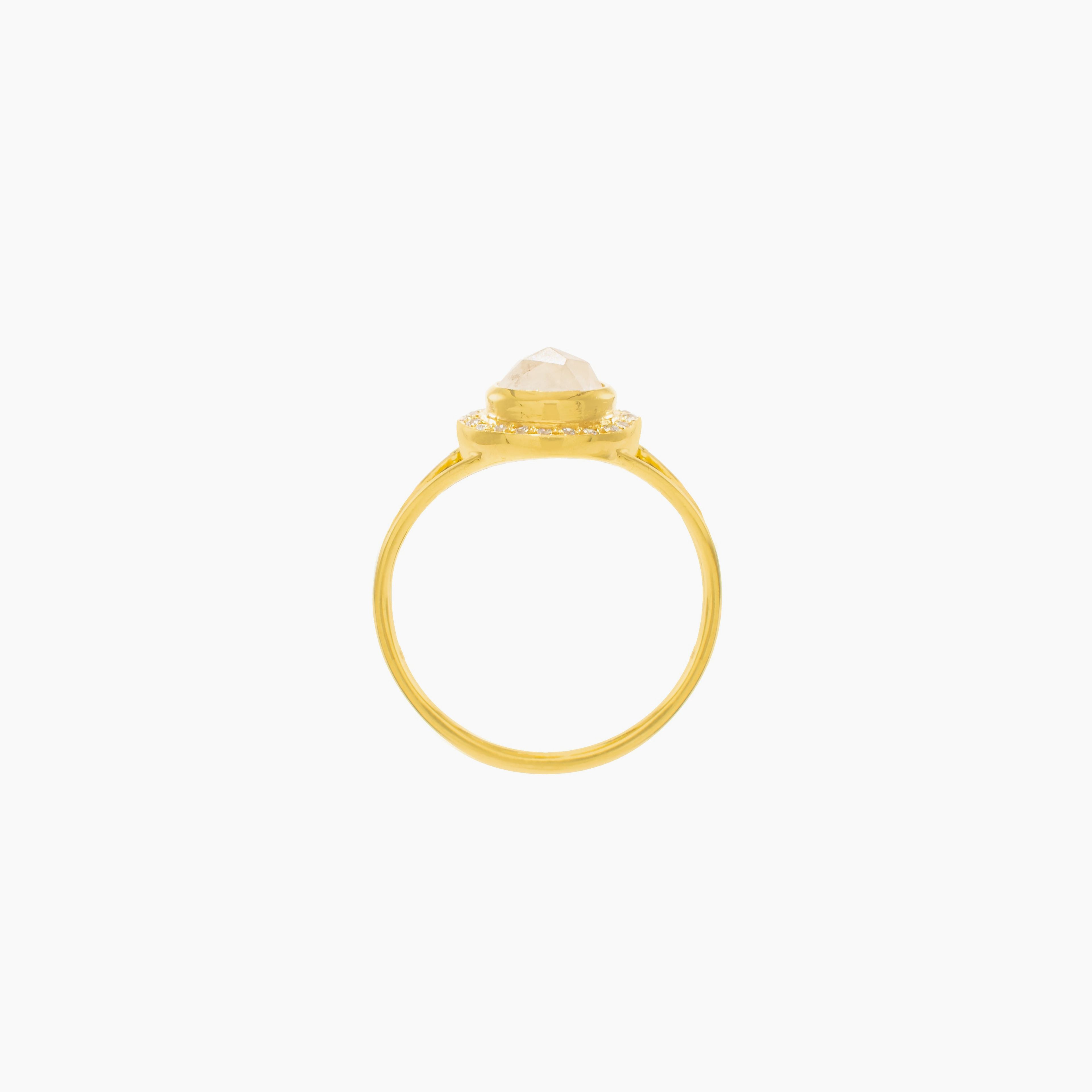 Moonstone Goddess Glow Ring, 18k Gold, Seen in Vanity Fair UK