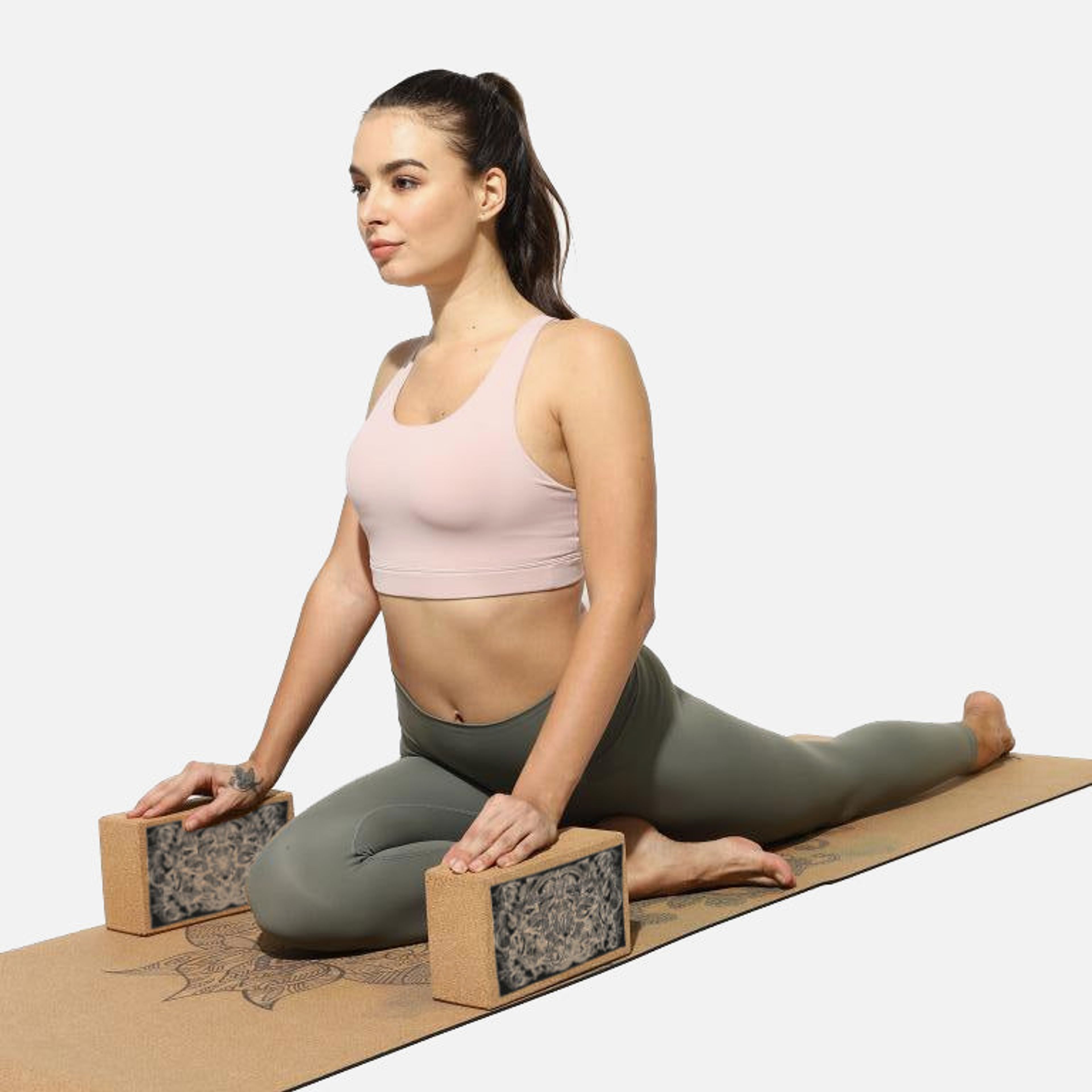 Centered Cork Yoga Block