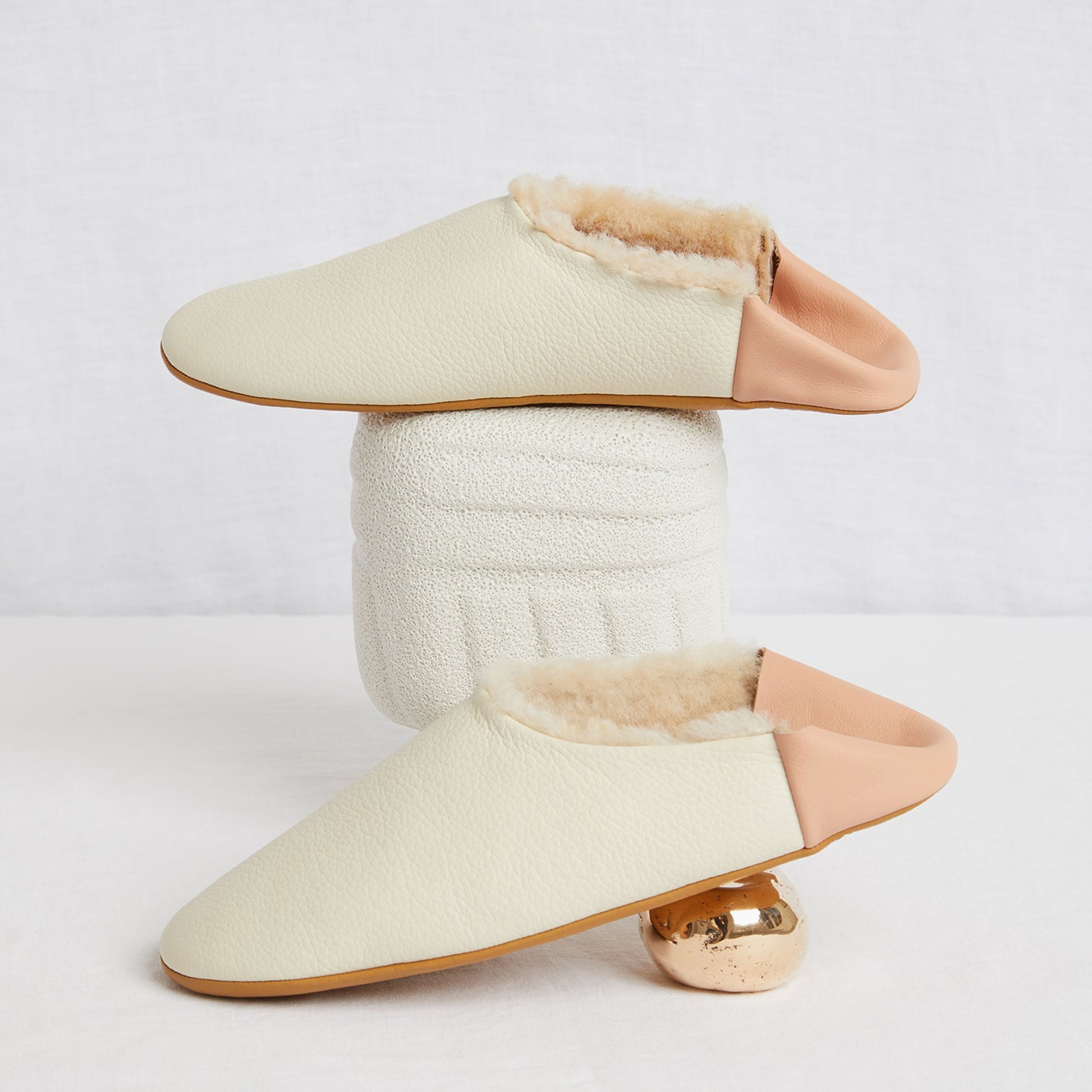 Cream & Soft Sedona Shearling House Slippers