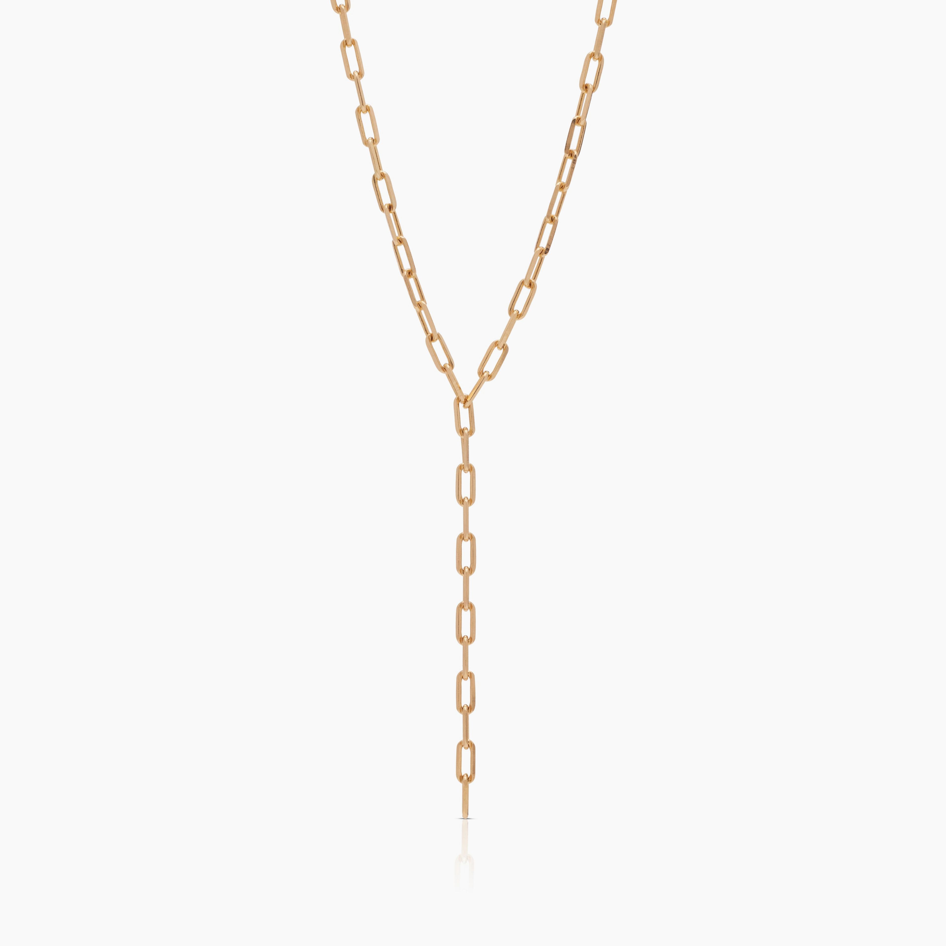 Chainette Lariat Necklace
