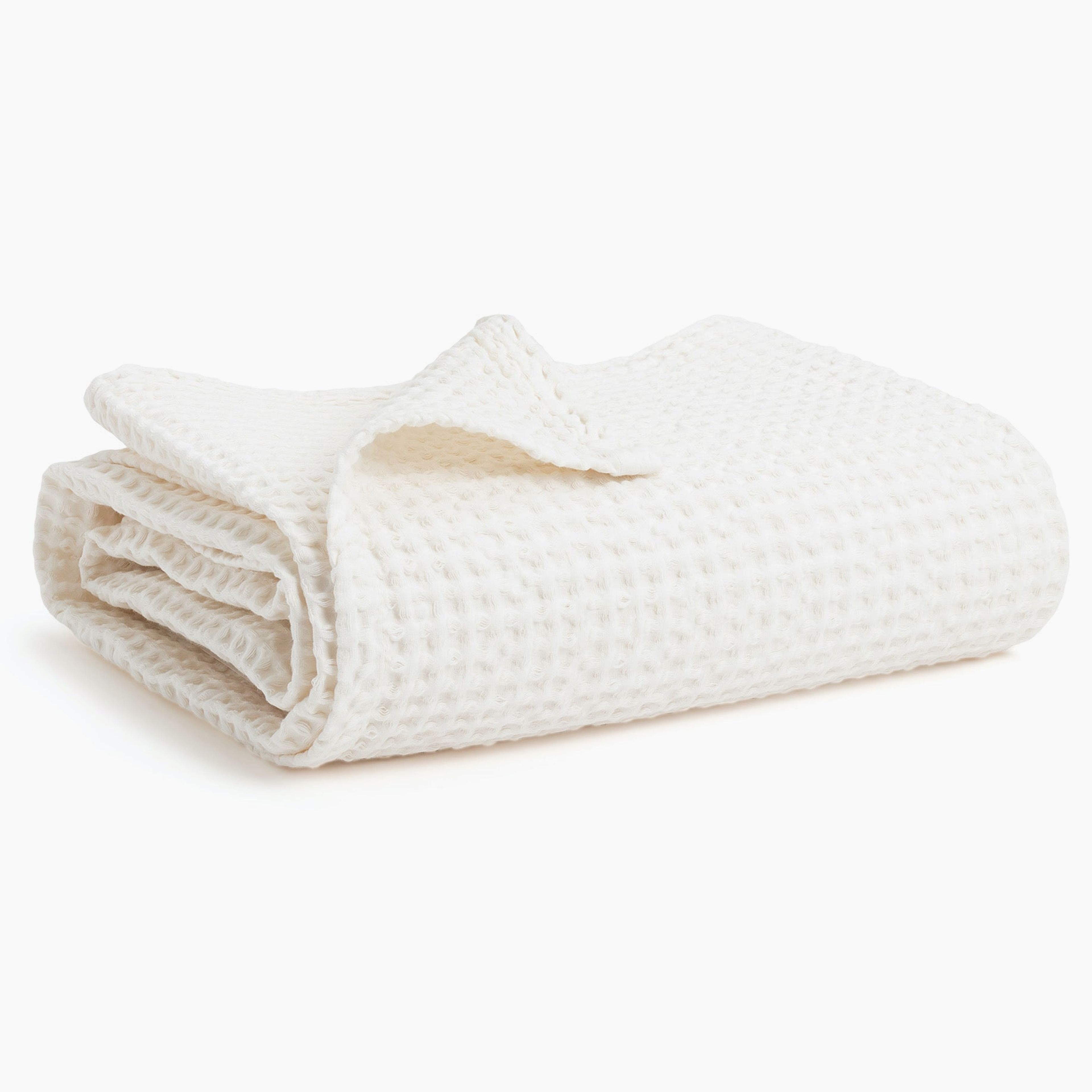 100% Cotton Waffle Baby Blanket - Natural