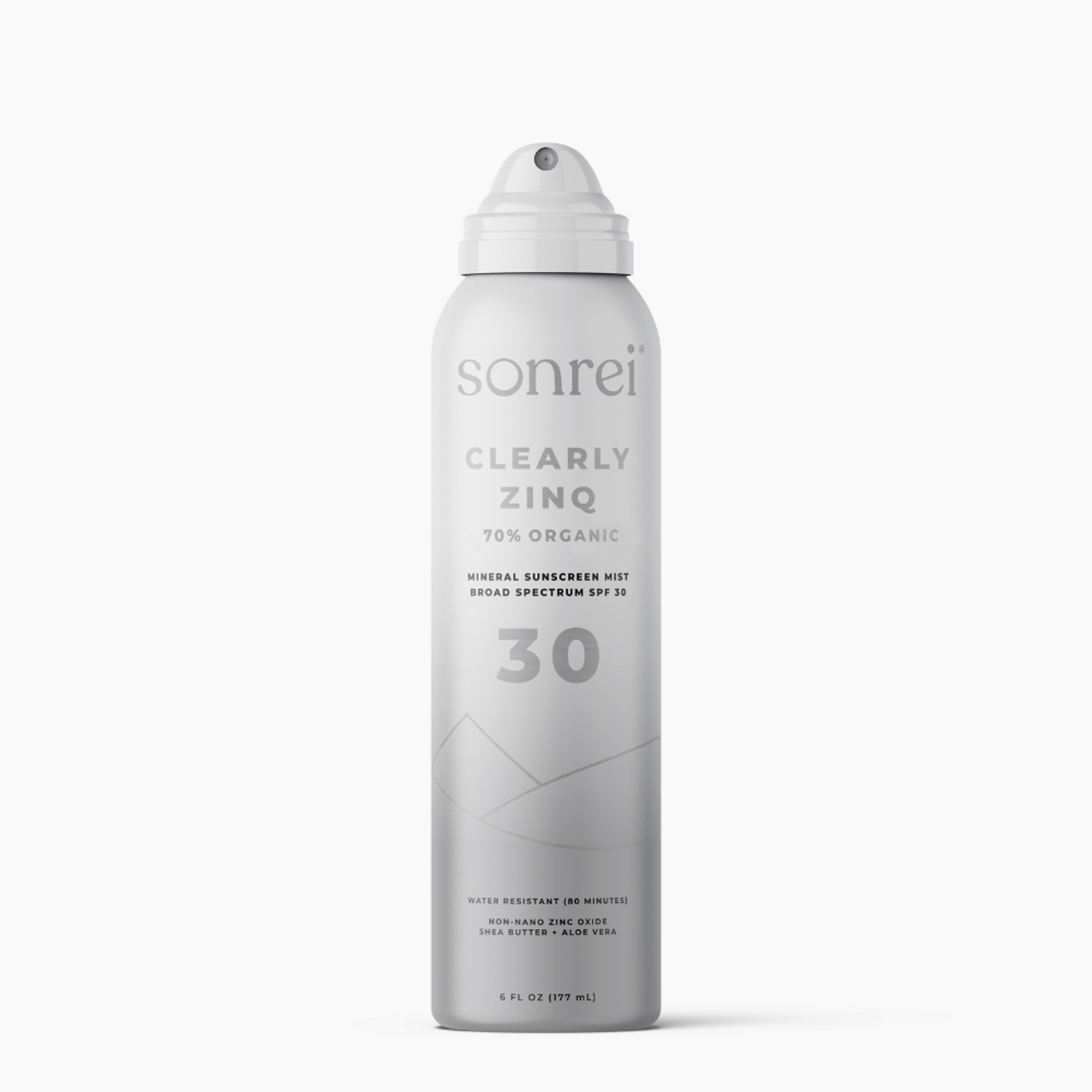 Clearly Zinq Organic SPF 30 Mineral Body Mist Sunscreen
