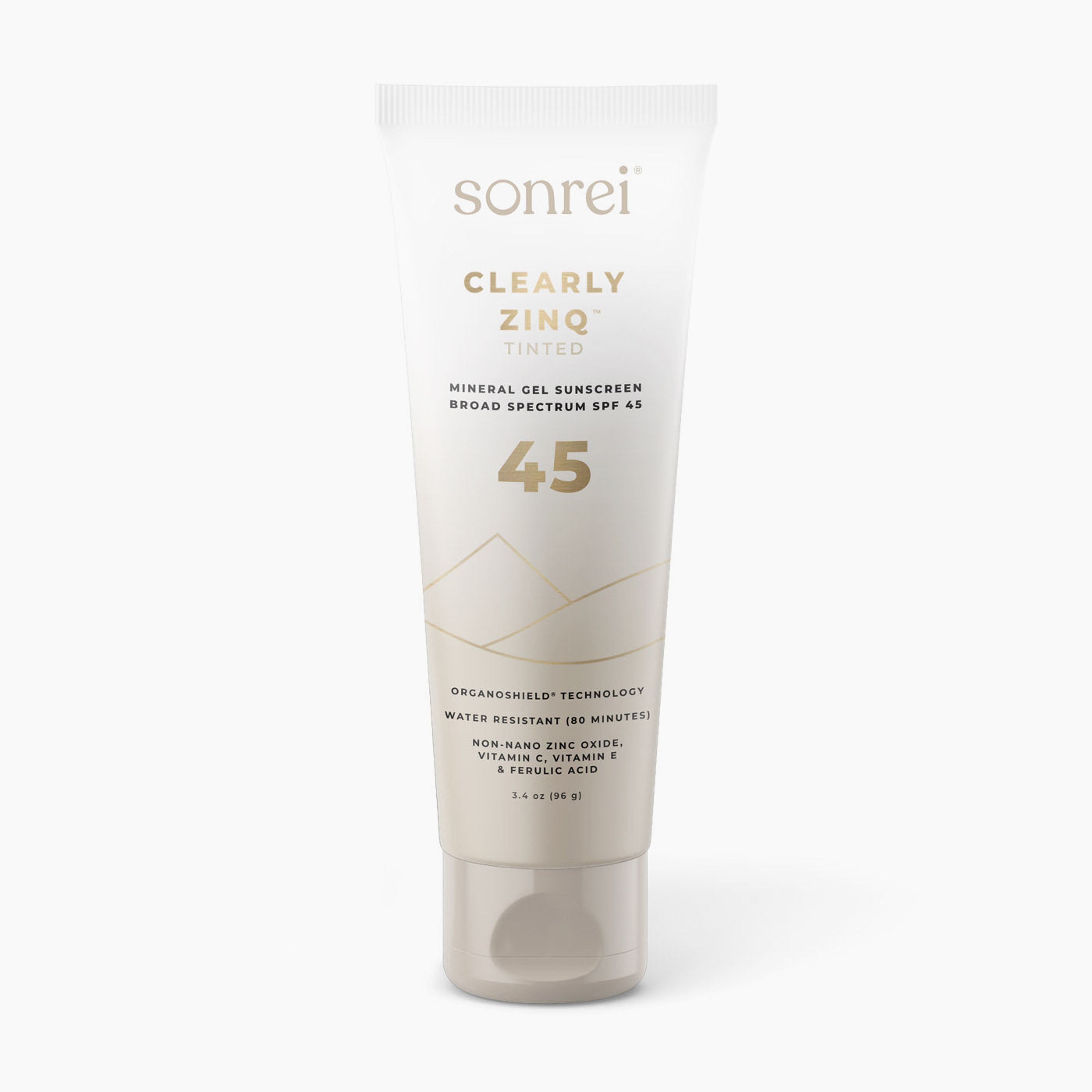 Clearly Zinq Tinted SPF 45 Mineral Body Gel Sunscreen