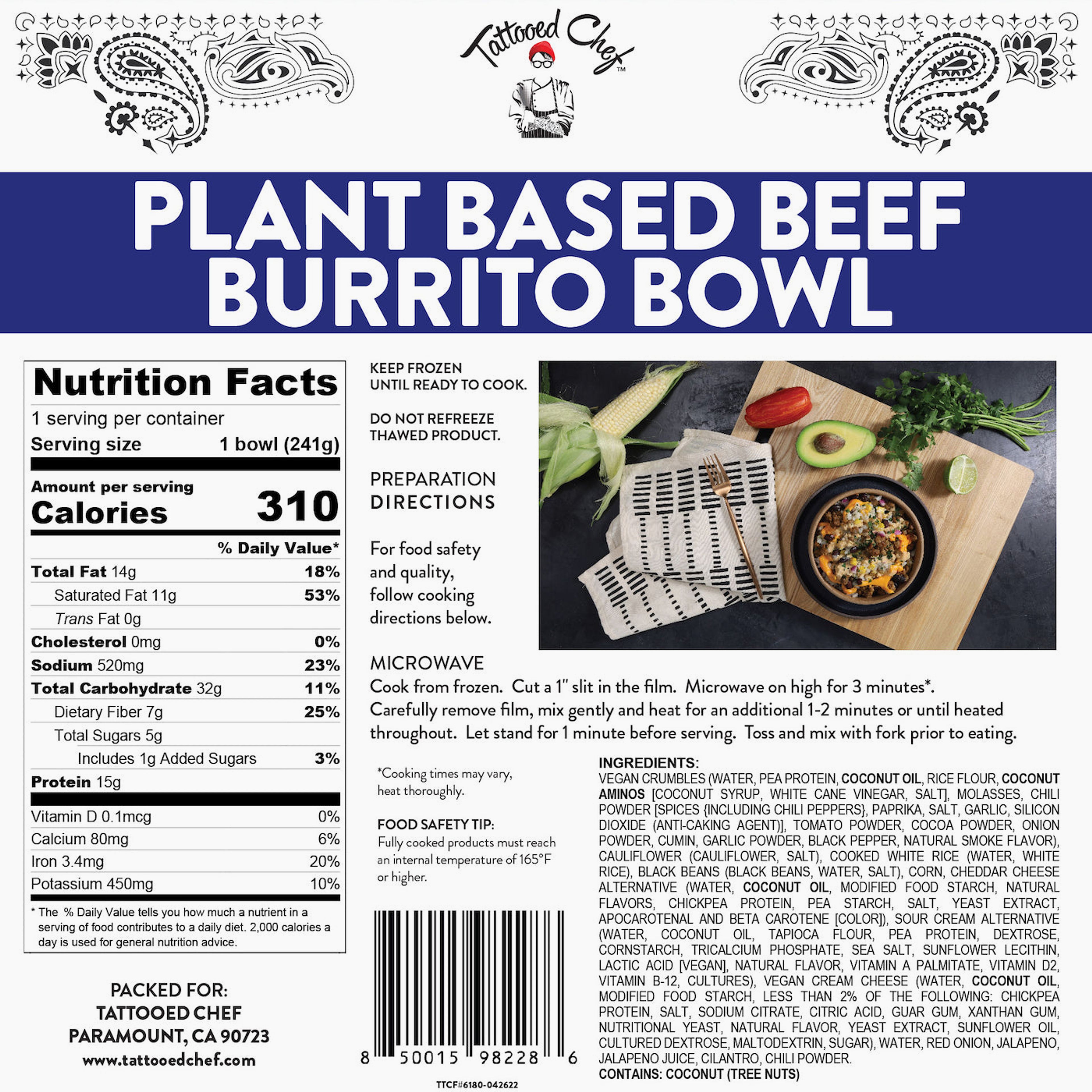 Plant Based Beef Burrito Bowl