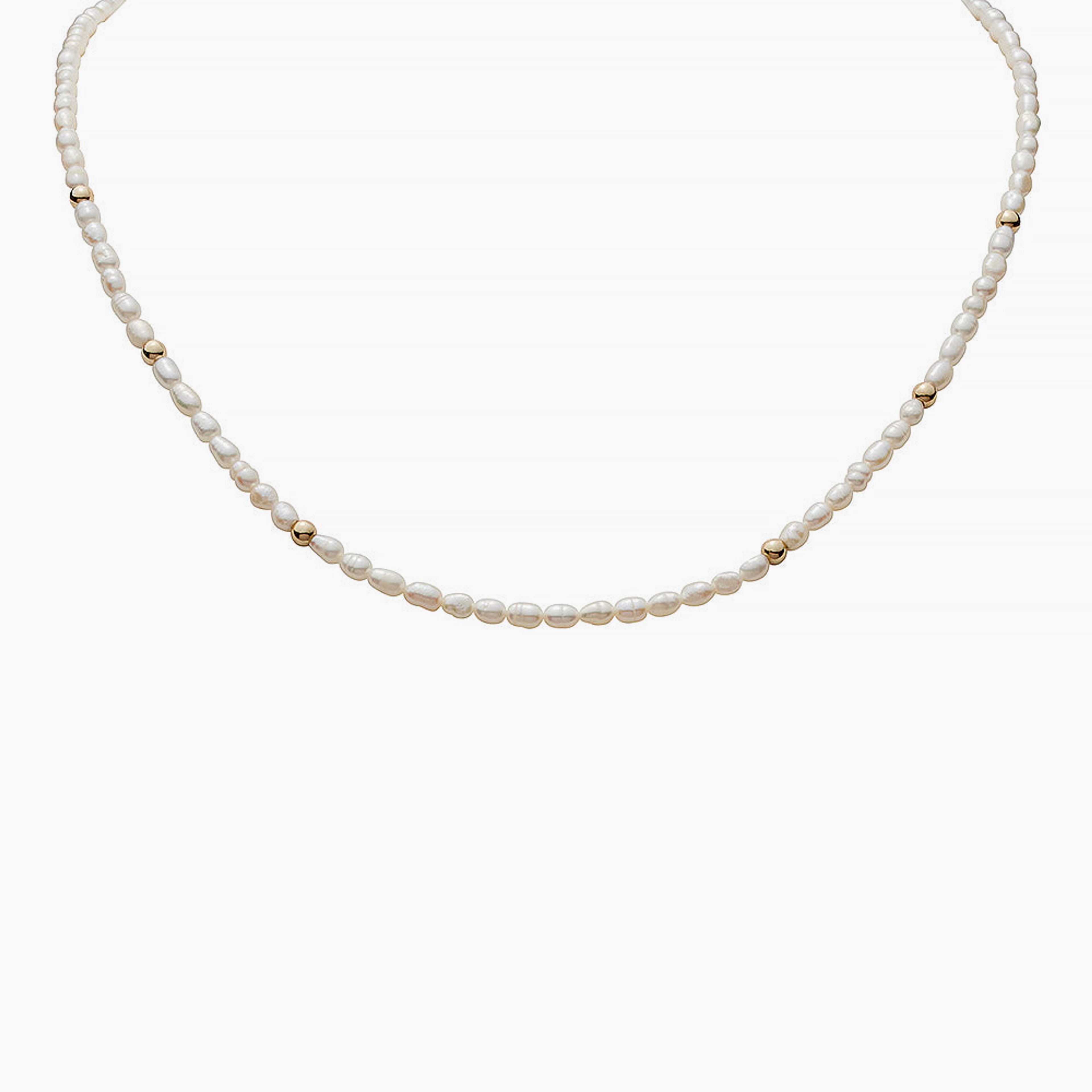 Short Pearl Bead Necklace