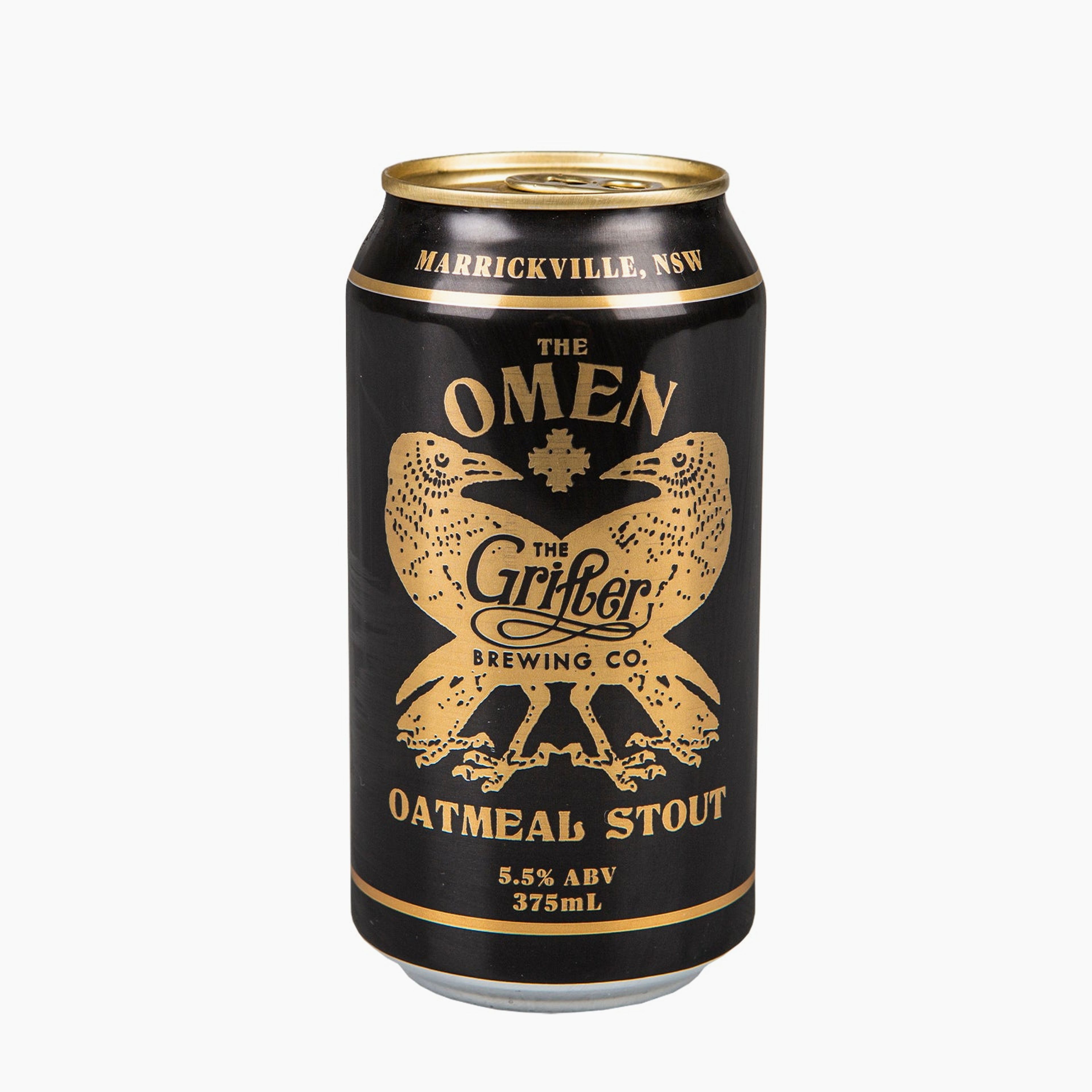 The Omen Oatmeal Stout 375ml Cans (Case Of 24)