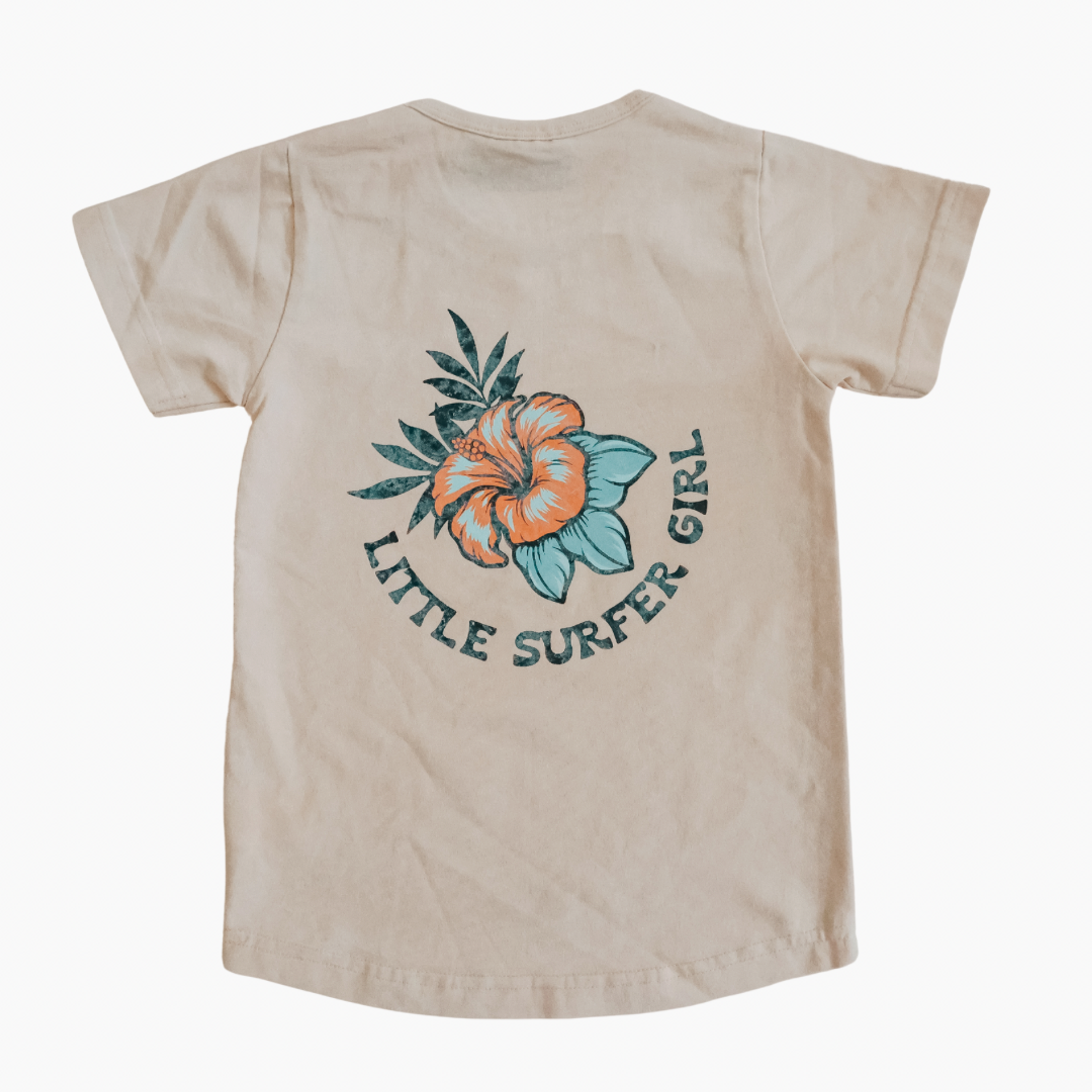 Little Surfer Girl Tropical Toddler Tee