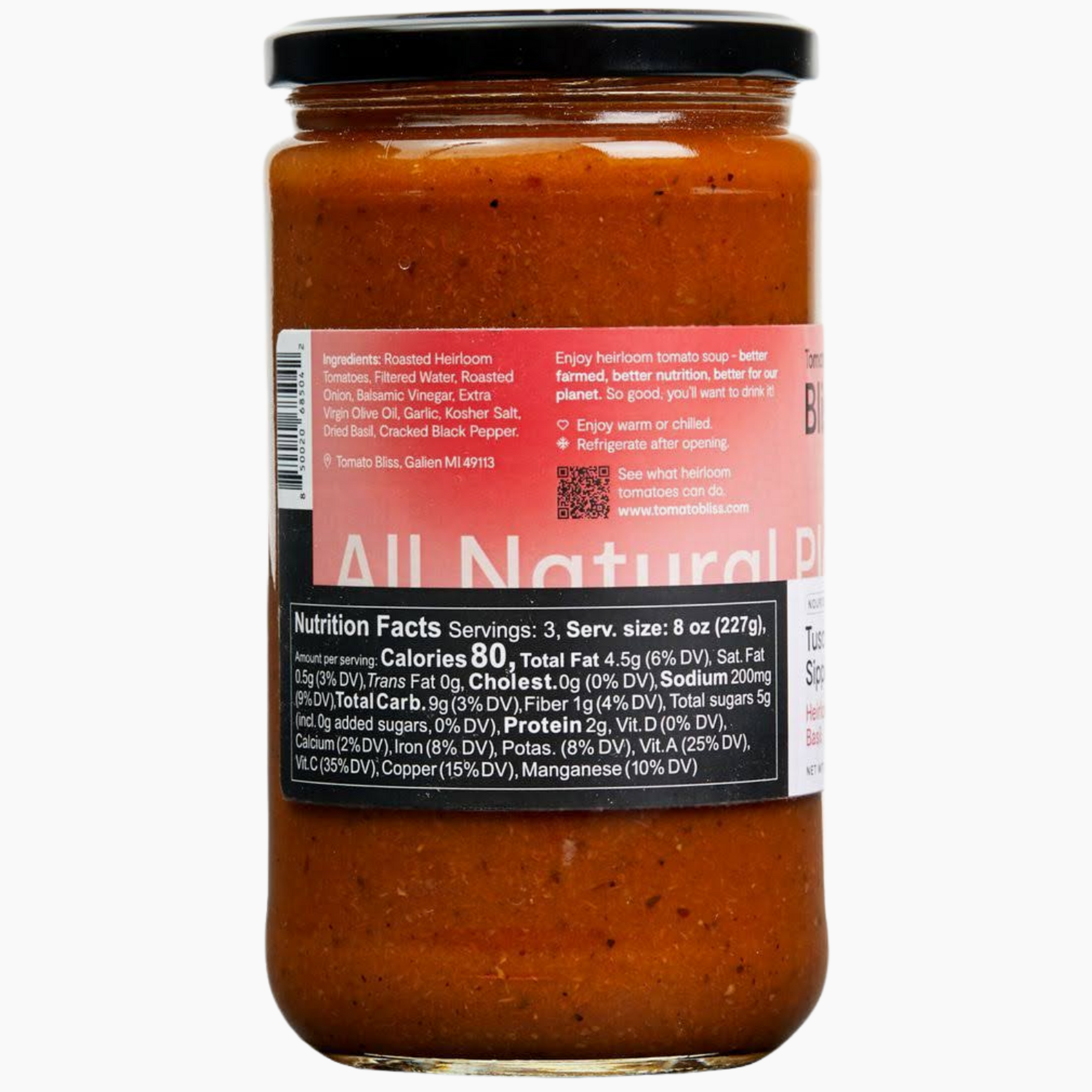 Heirloom Tomato Soup Sampler 4-Pack Gift Set (24 oz)