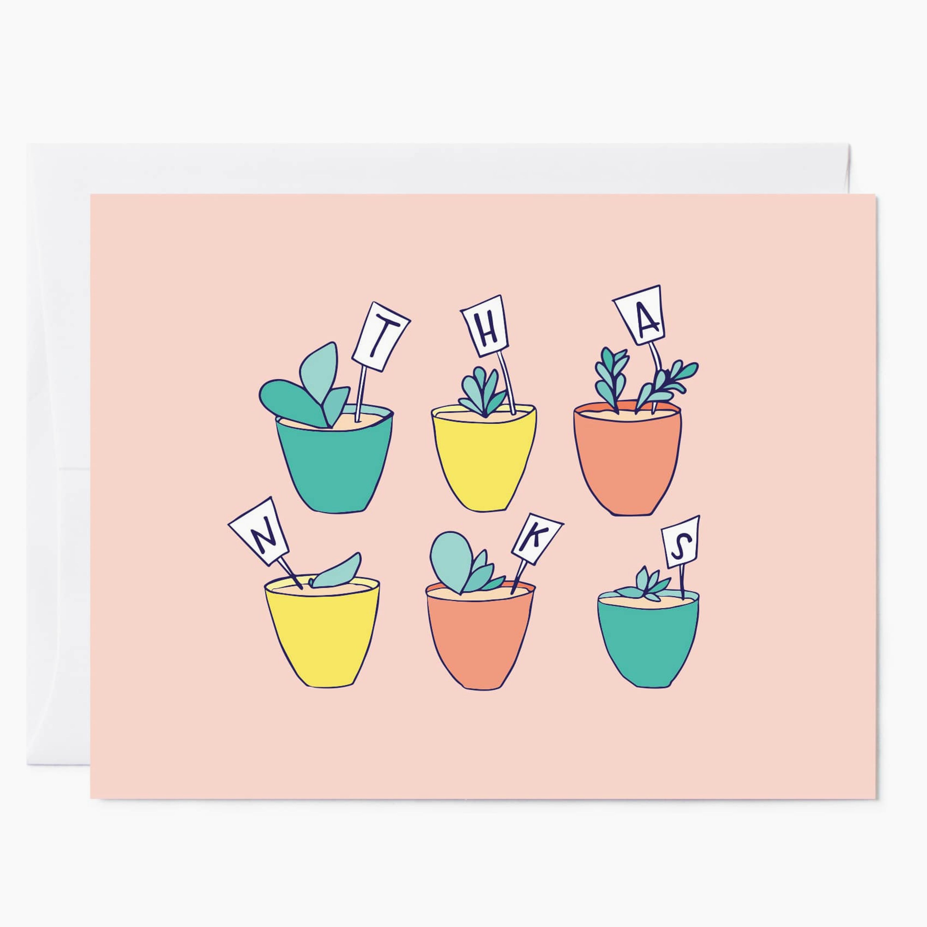 Thanks Succulent | Thank You Card