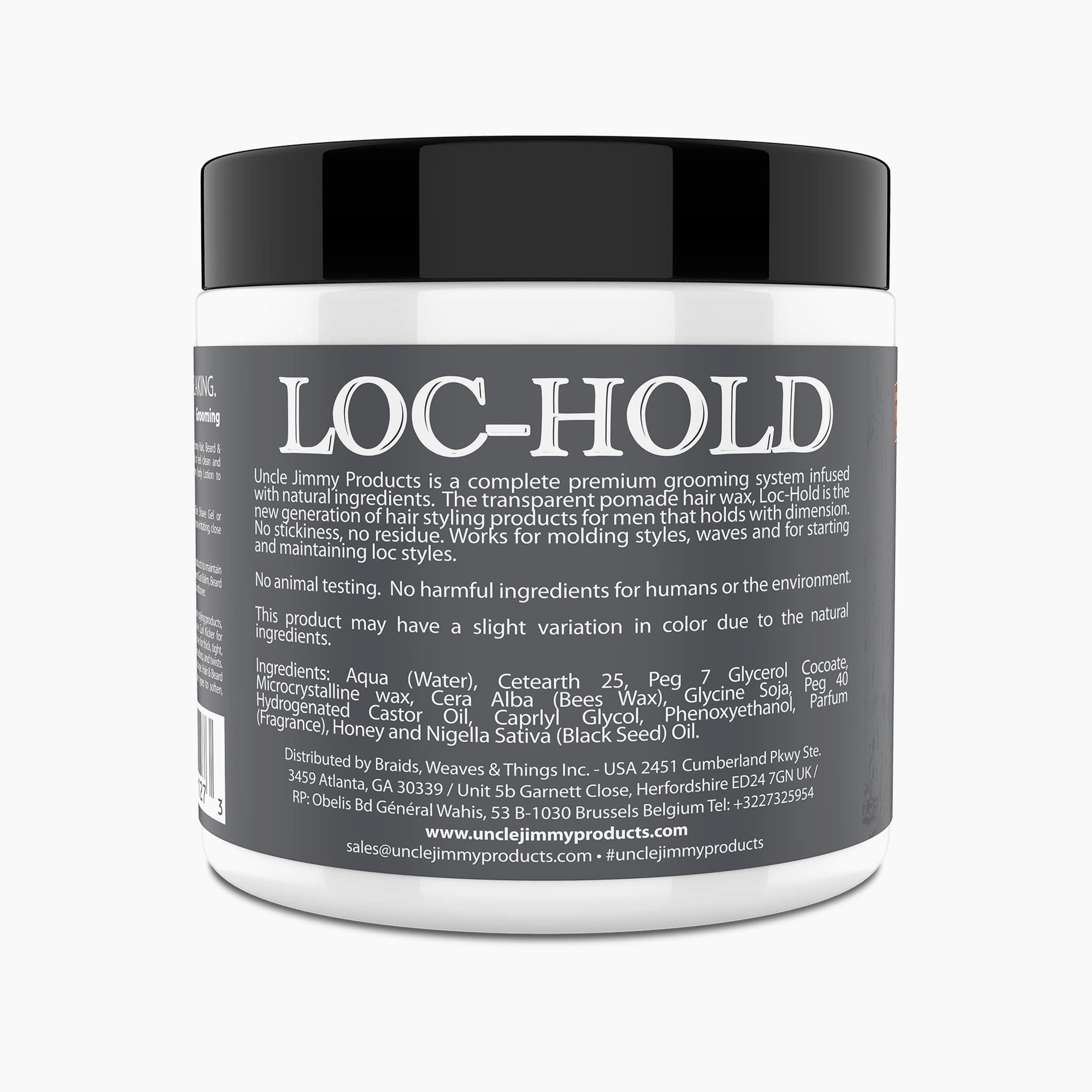 Loc Hold Premium Hair Styling Pomade/Hair Wax 6oz (S020)