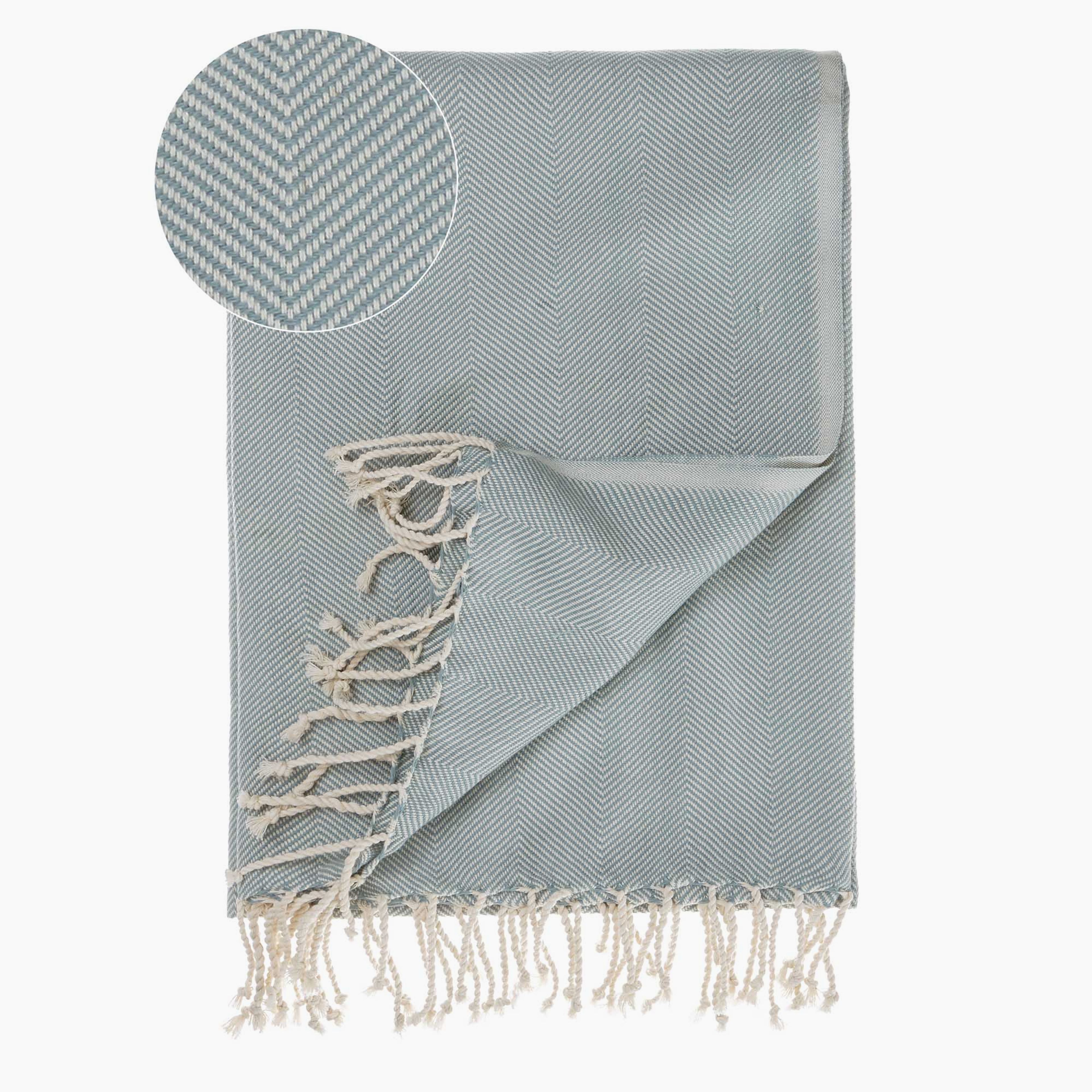 Laza Hammam Towel [Grey green/White]
