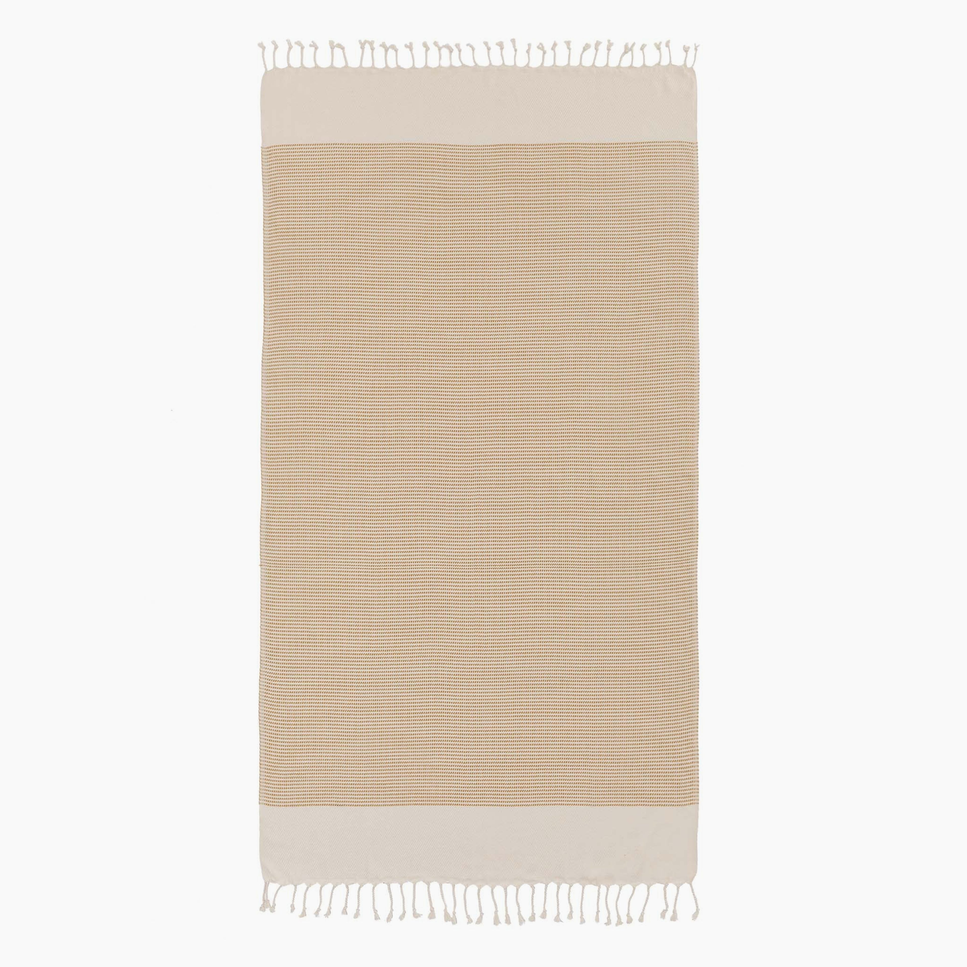 Bolu Hammam Towel [Mustard/Natural white]