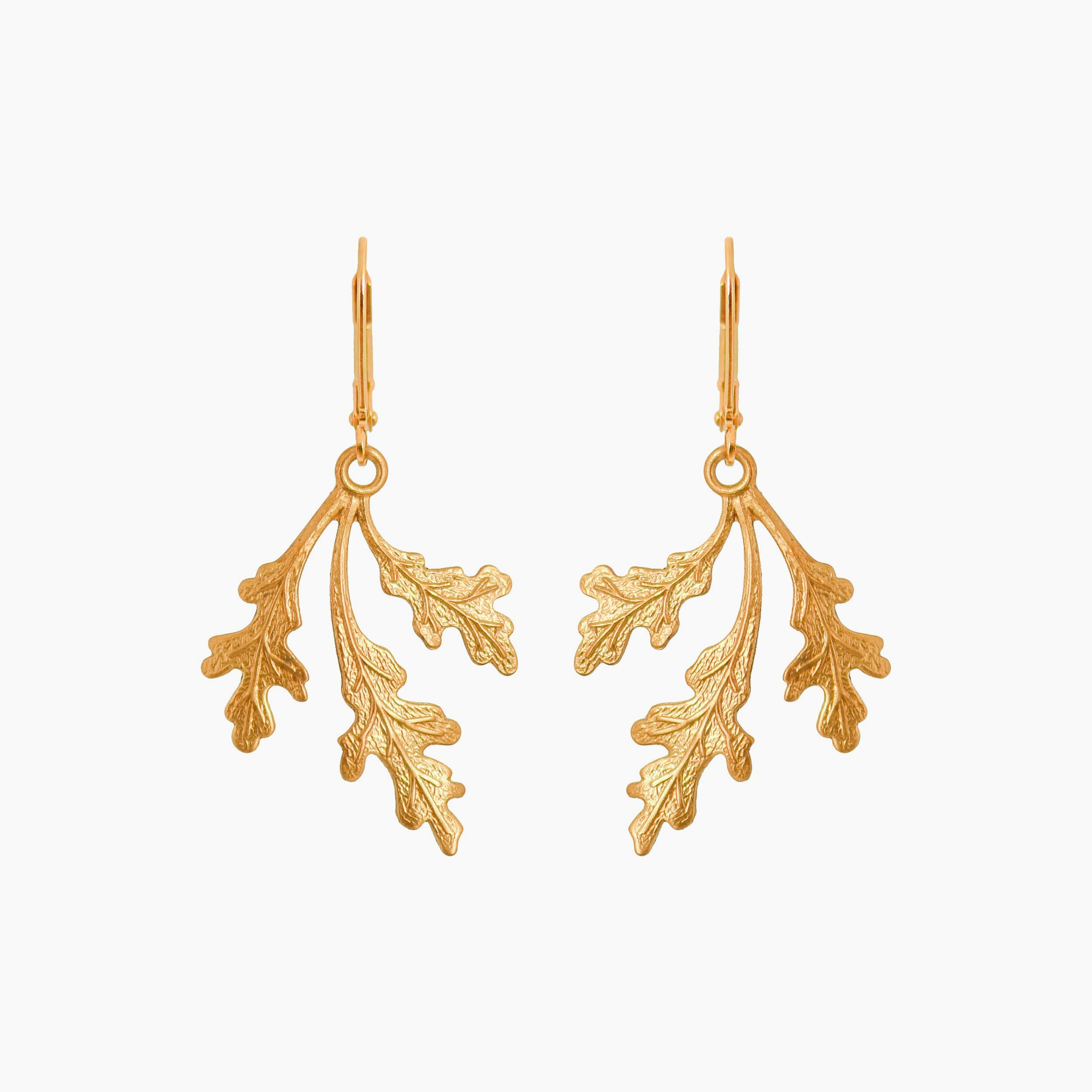 Golden Oak Earrings