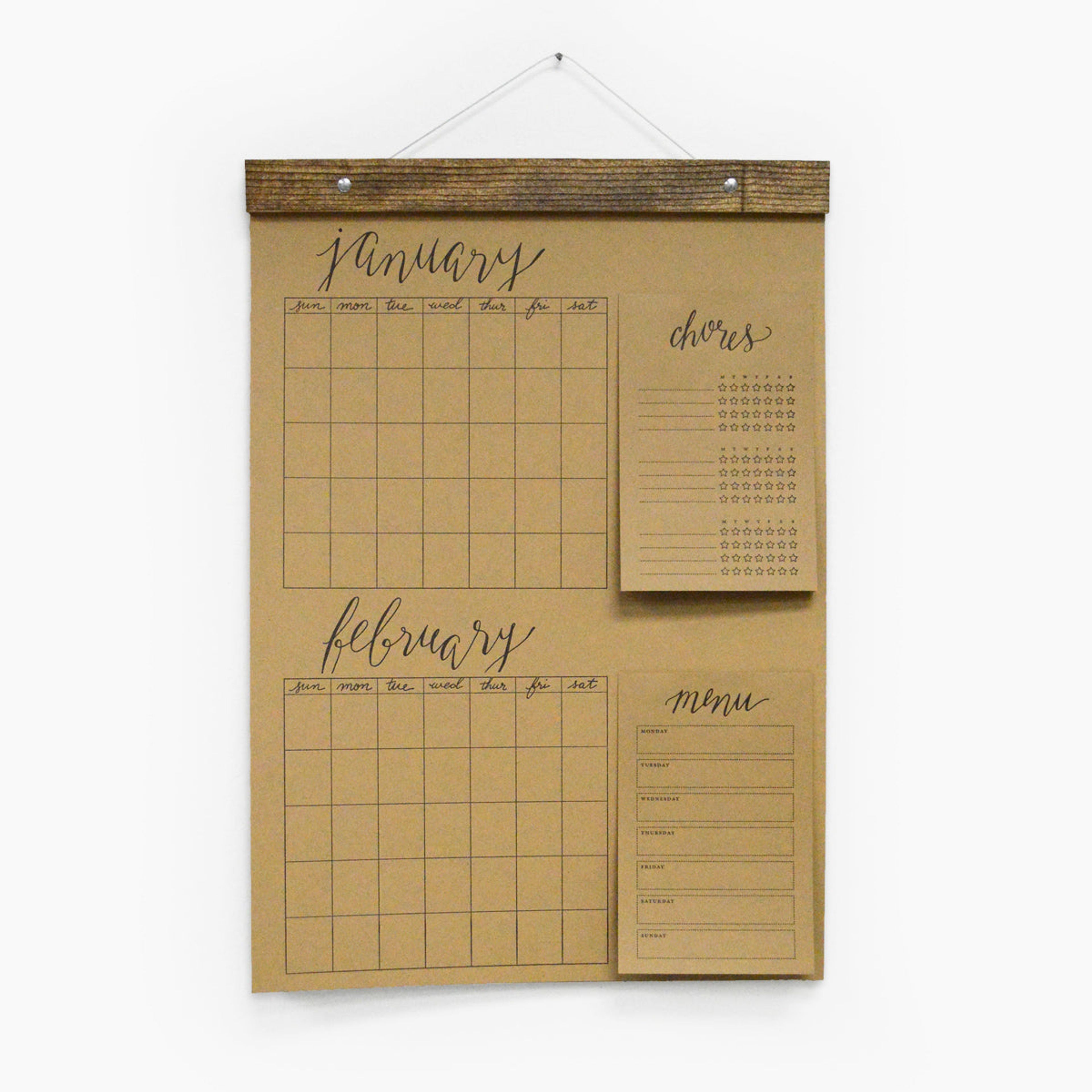 To-do list Calendar Notepad - Black