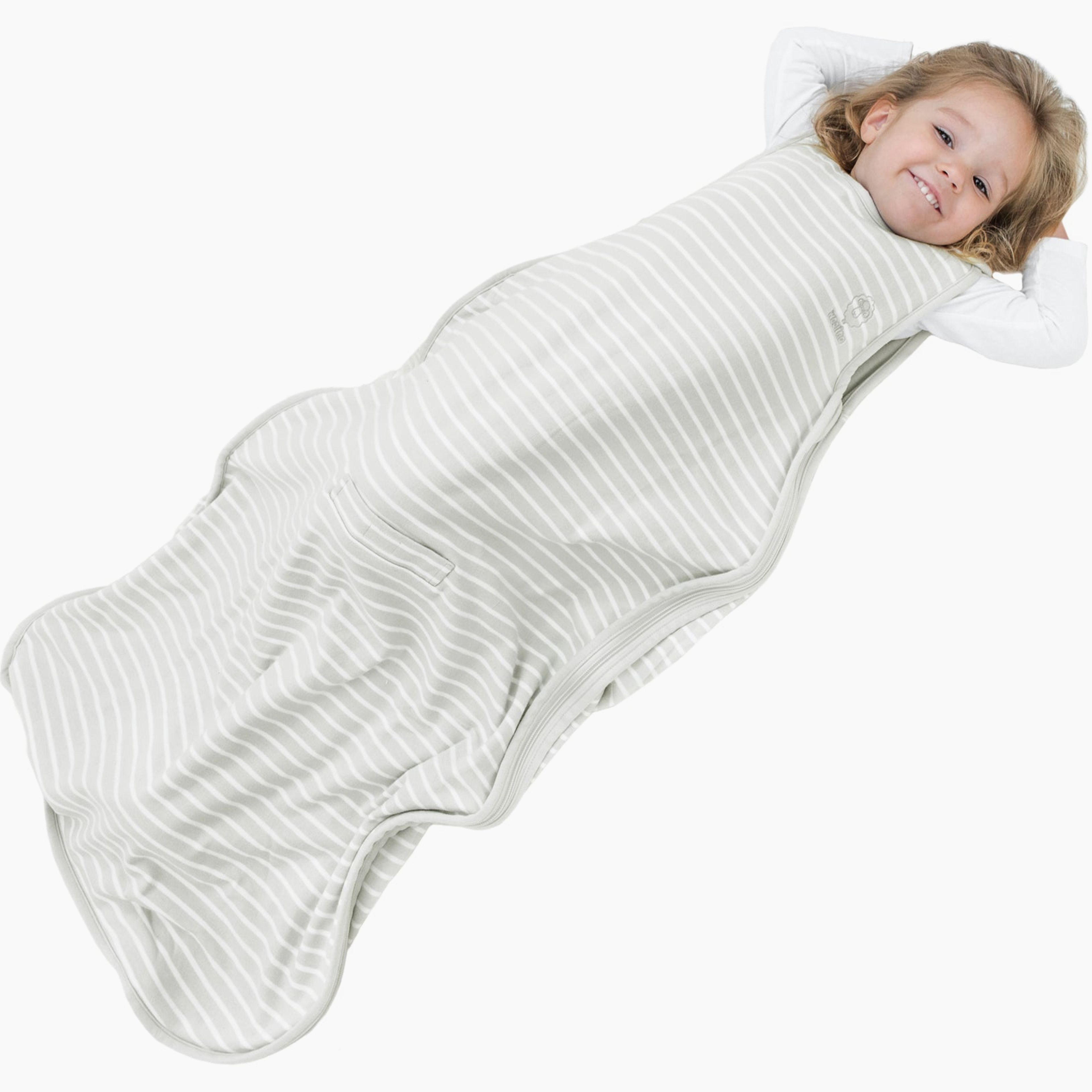 4 Season Ultimate Toddler Sleep Bag, Merino Wool & Organic Cotton, 2 - 4 Years, Birch Gray