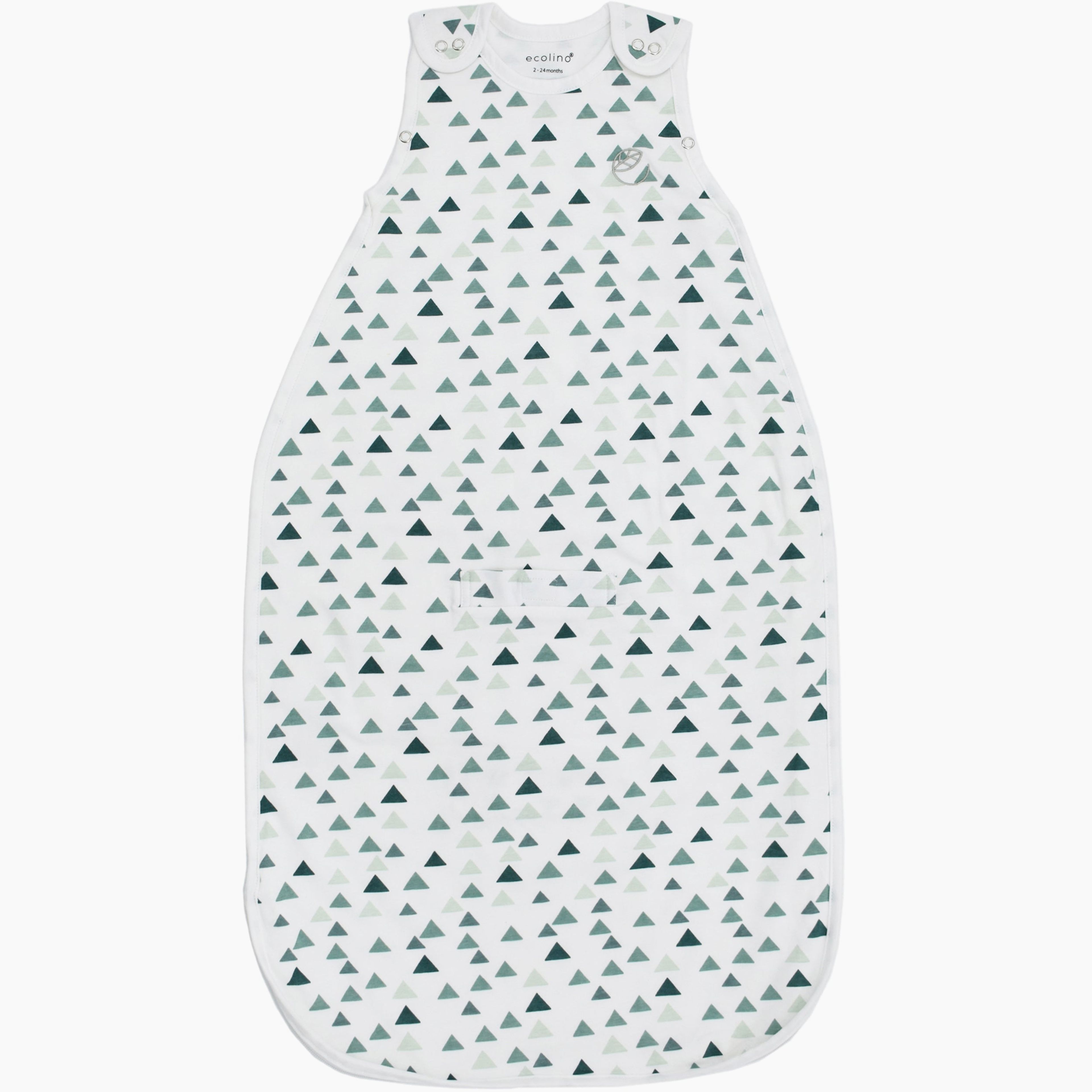 Ecolino Adjustable Baby Sleep Bag, 100% Organic Cotton, Universal Size: 2 Months - 2 Years, Triangle
