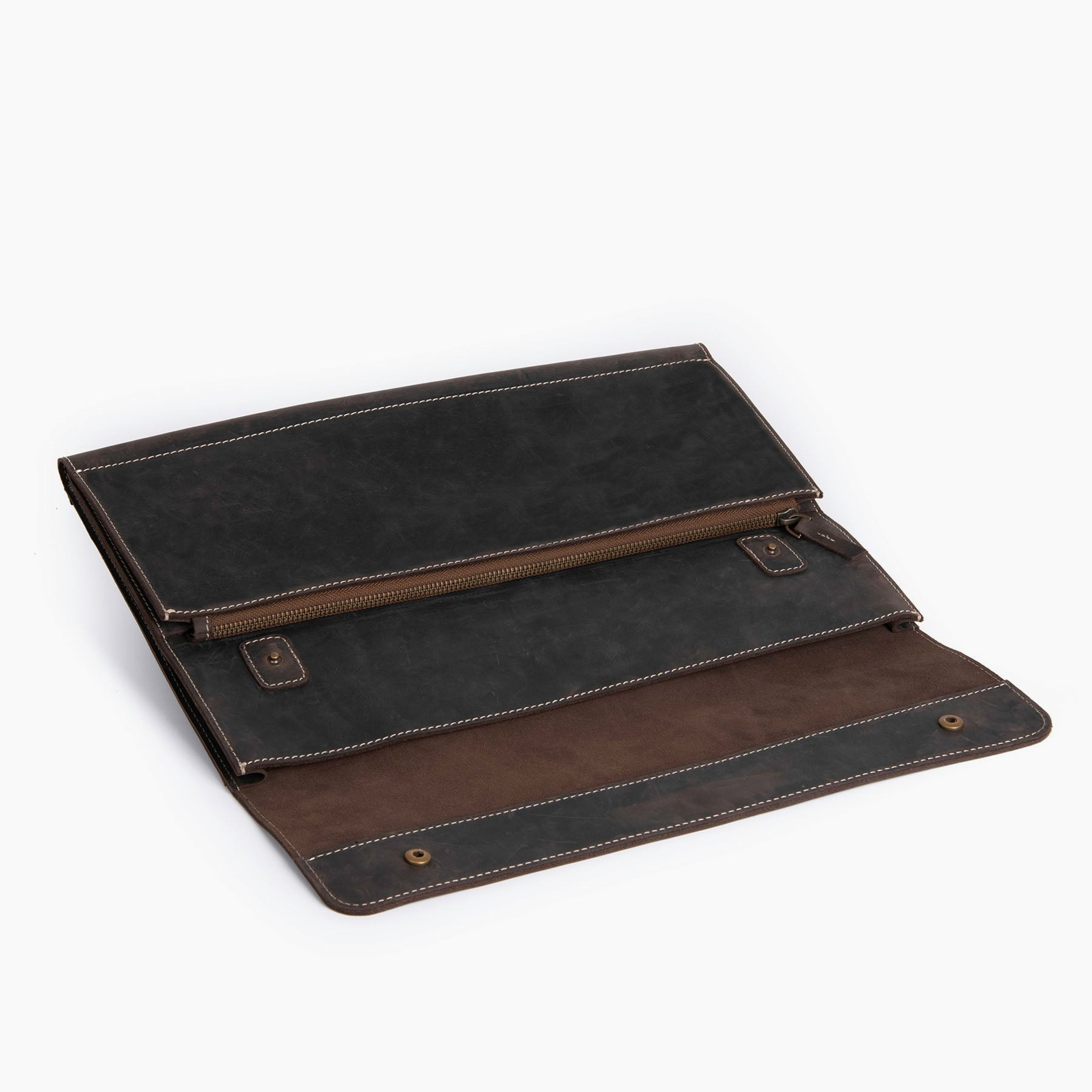 Almost Perfect | Alsek 13'' Leather Laptop Sleeve with Pocket