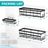 Shower Caddy, 3-Pack with Soap Holder, No Drilling Rustproof Organizer with Save Space Hooks, Apartment Essentials for Bathroom, Kitchen & Living Room, Shelf for Inside Shower