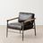 Charles Black Leather Chair