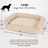 EZ-Wash Premium Headrest Memory Foam Dog Bed